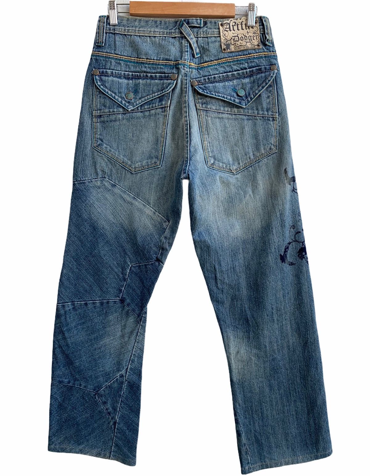 Japanese Brand Vintage Japanese Brand Patchwork Denim Pants Size US 30 / EU 46 - 2 Thumbnail