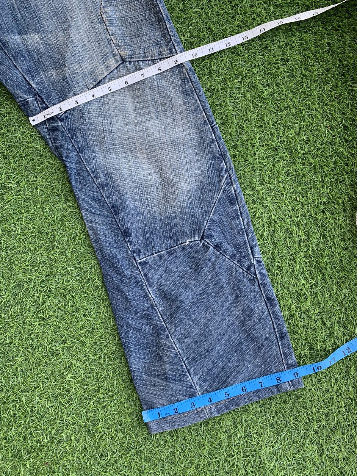 Japanese Brand Vintage Japanese Brand Patchwork Denim Pants Size US 30 / EU 46 - 12 Thumbnail