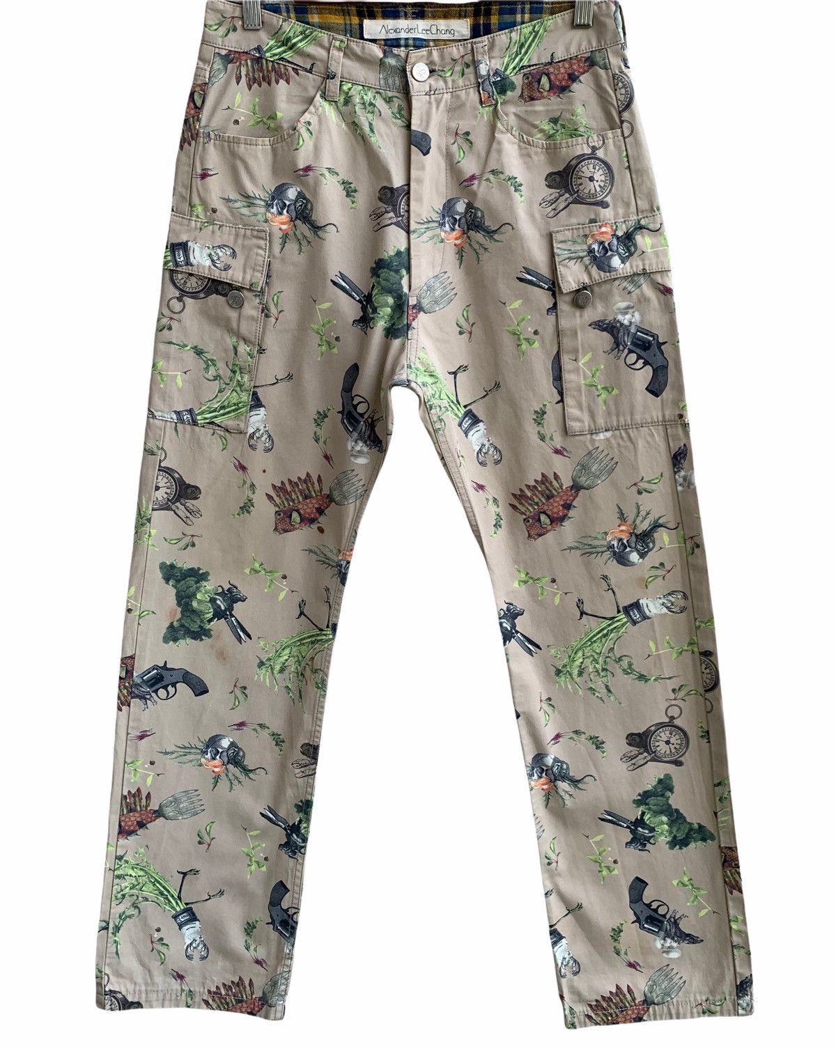Alexander Lee Chang Rare🔥Japanese Alexander Lee Chang Over Printed Pants Size US 30 / EU 46 - 1 Thumbnail