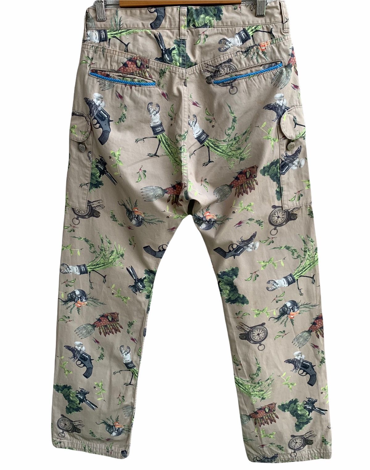 Alexander Lee Chang Rare🔥Japanese Alexander Lee Chang Over Printed Pants Size US 30 / EU 46 - 6 Thumbnail