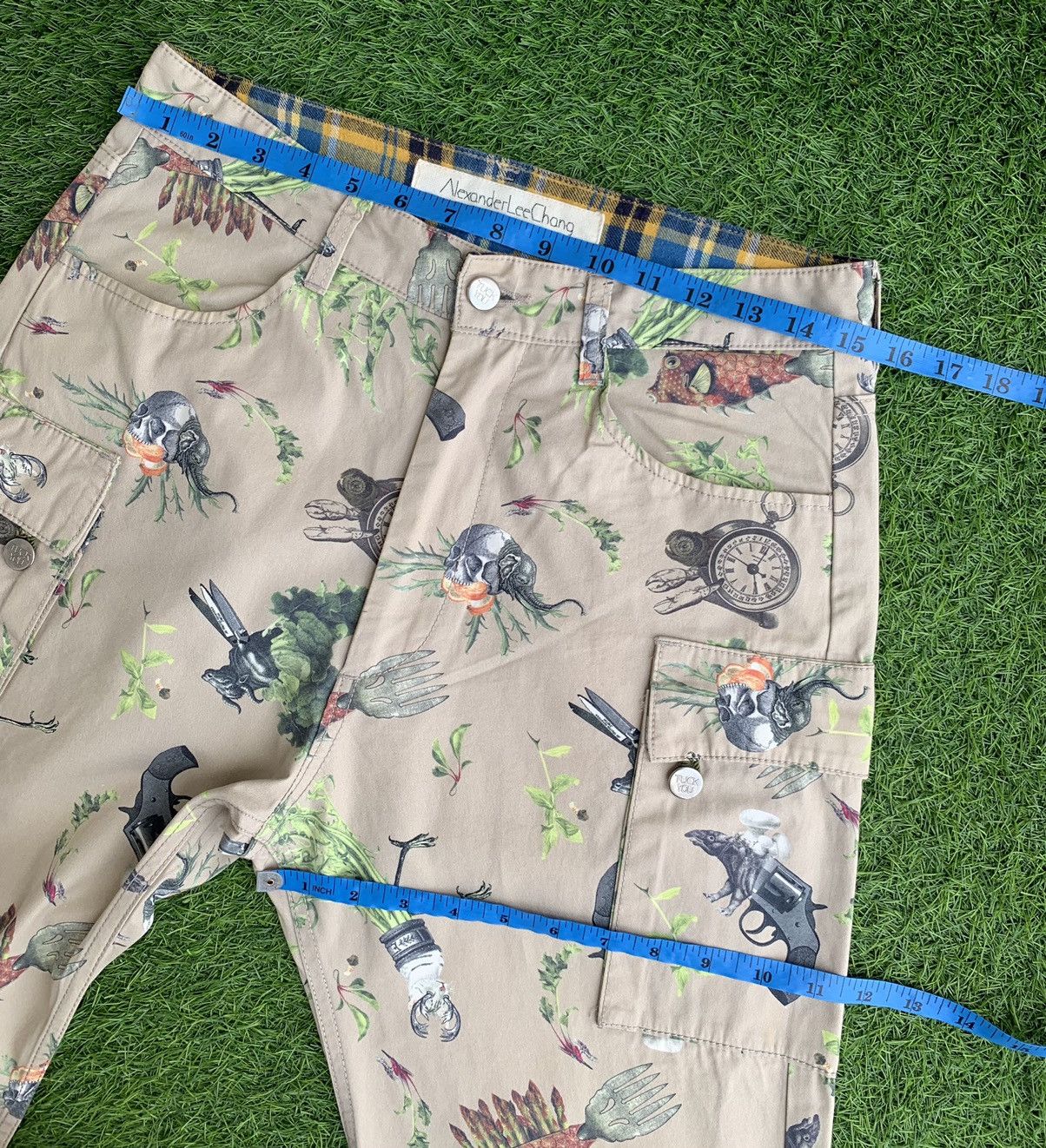 Alexander Lee Chang Rare🔥Japanese Alexander Lee Chang Over Printed Pants Size US 30 / EU 46 - 18 Thumbnail