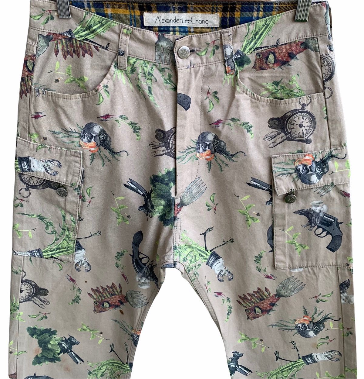 Alexander Lee Chang Rare🔥Japanese Alexander Lee Chang Over Printed Pants Size US 30 / EU 46 - 7 Thumbnail