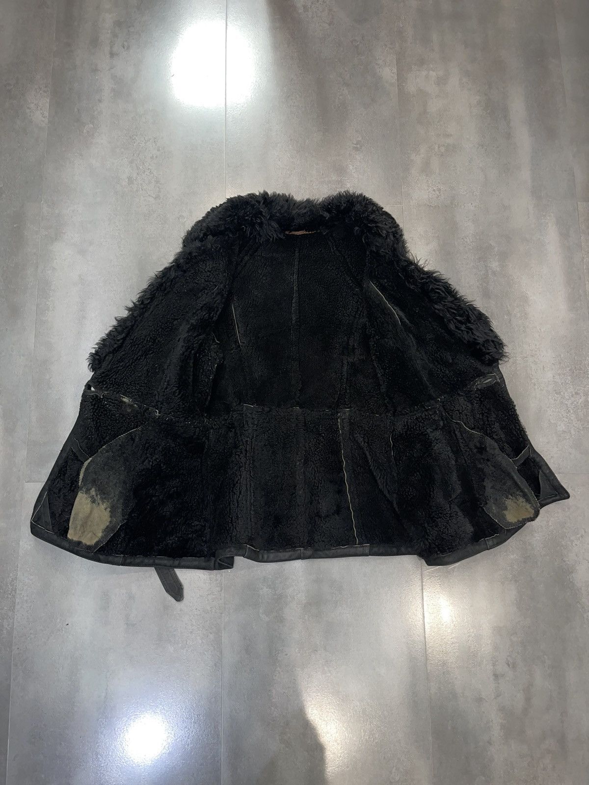 Leather Leather Fur Black Jacket Coat Size M / US 6-8 / IT 42-44 - 19 Thumbnail