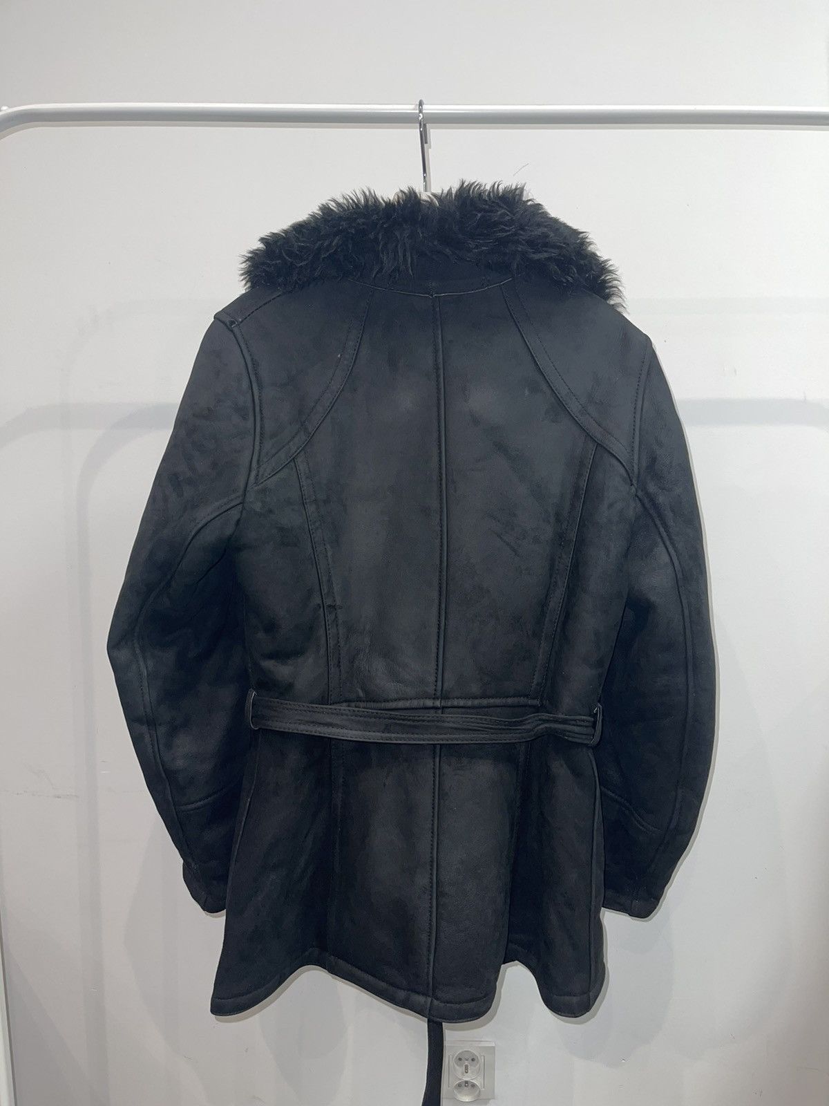 Leather Leather Fur Black Jacket Coat Size M / US 6-8 / IT 42-44 - 14 Thumbnail