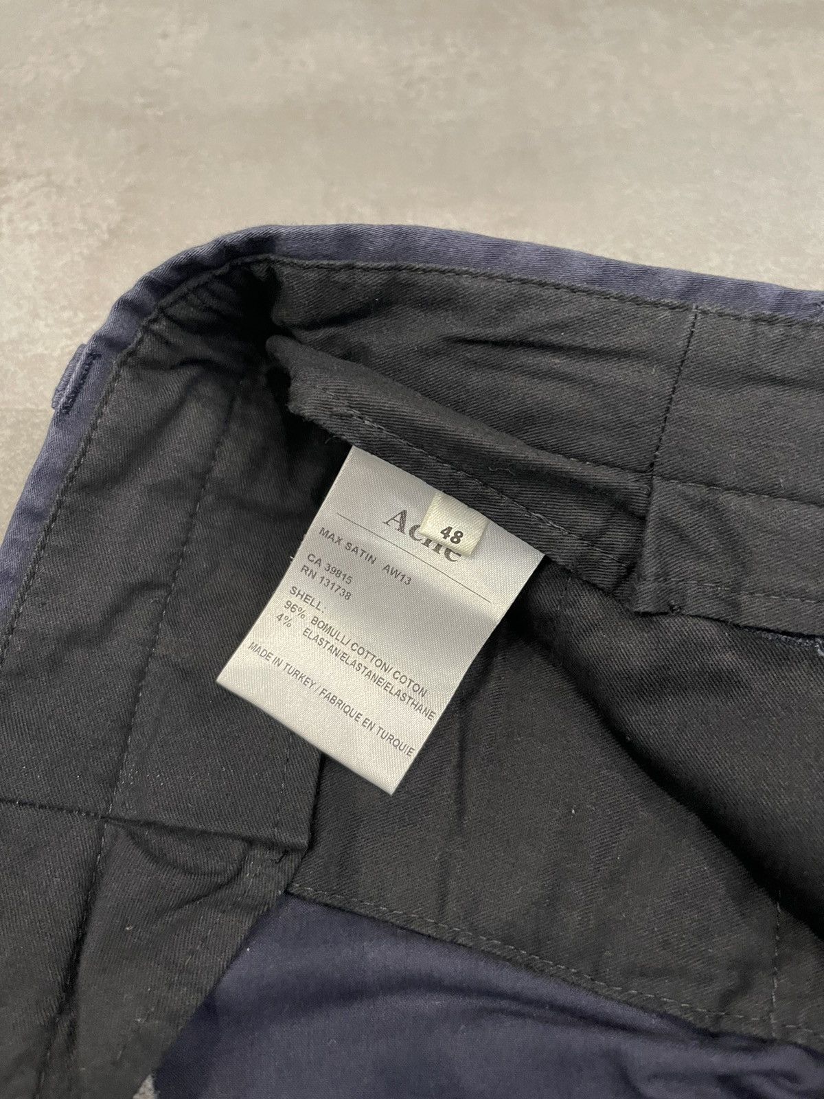 Acne Studios AW13 Acne Studios Max Satin Navy Casual Pants Size US 32 / EU 48 - 16 Thumbnail