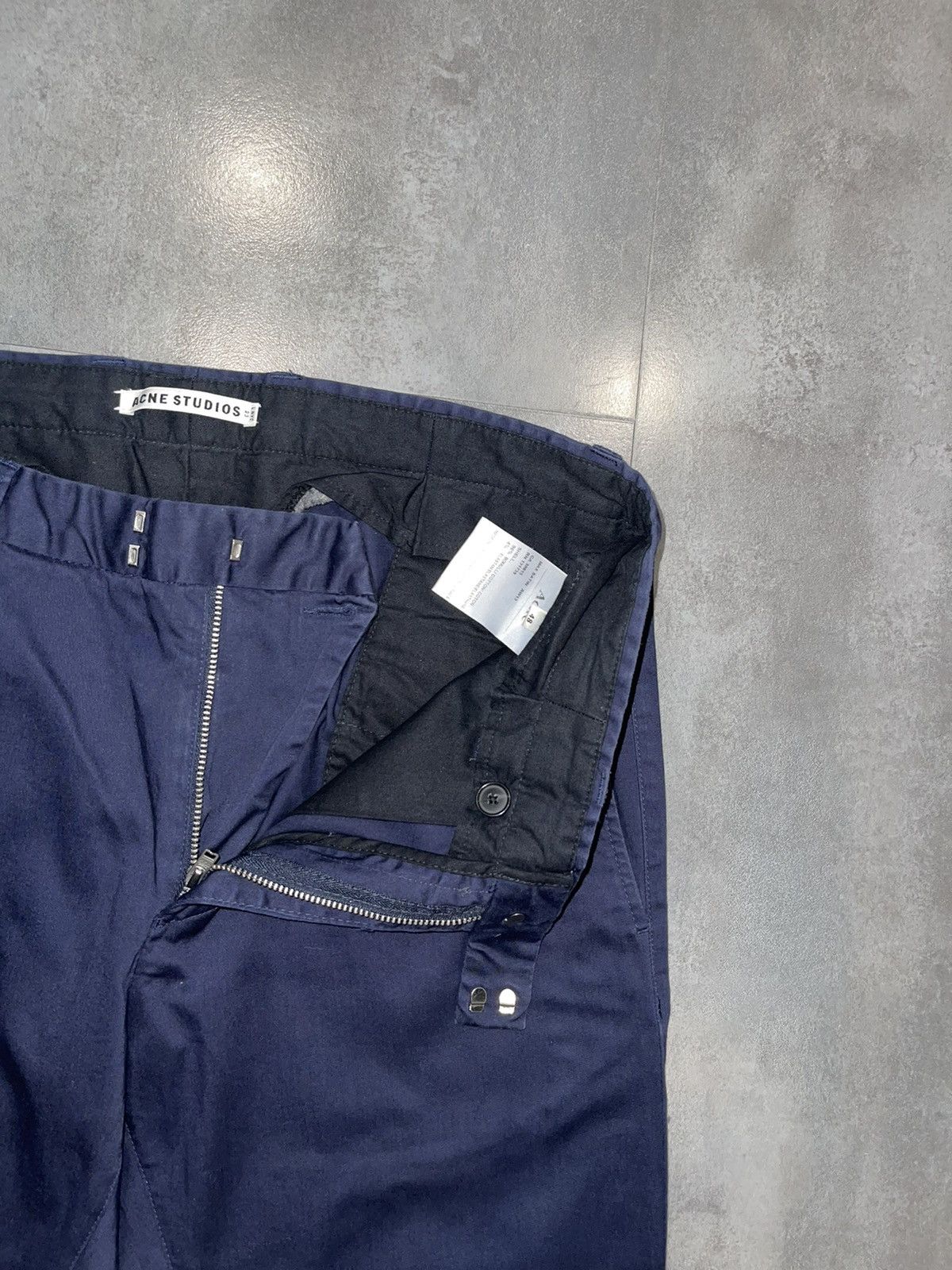 Acne Studios AW13 Acne Studios Max Satin Navy Casual Pants Size US 32 / EU 48 - 14 Thumbnail