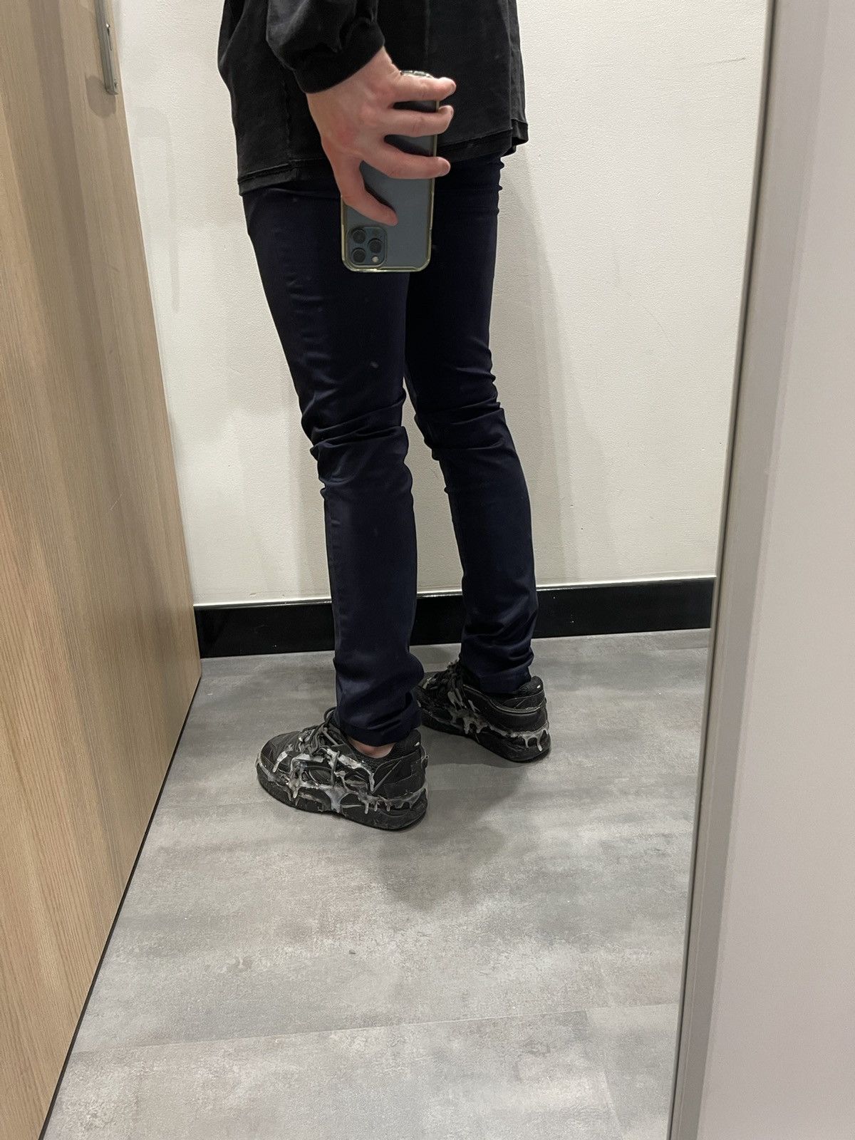 Acne Studios AW13 Acne Studios Max Satin Navy Casual Pants Size US 32 / EU 48 - 4 Thumbnail