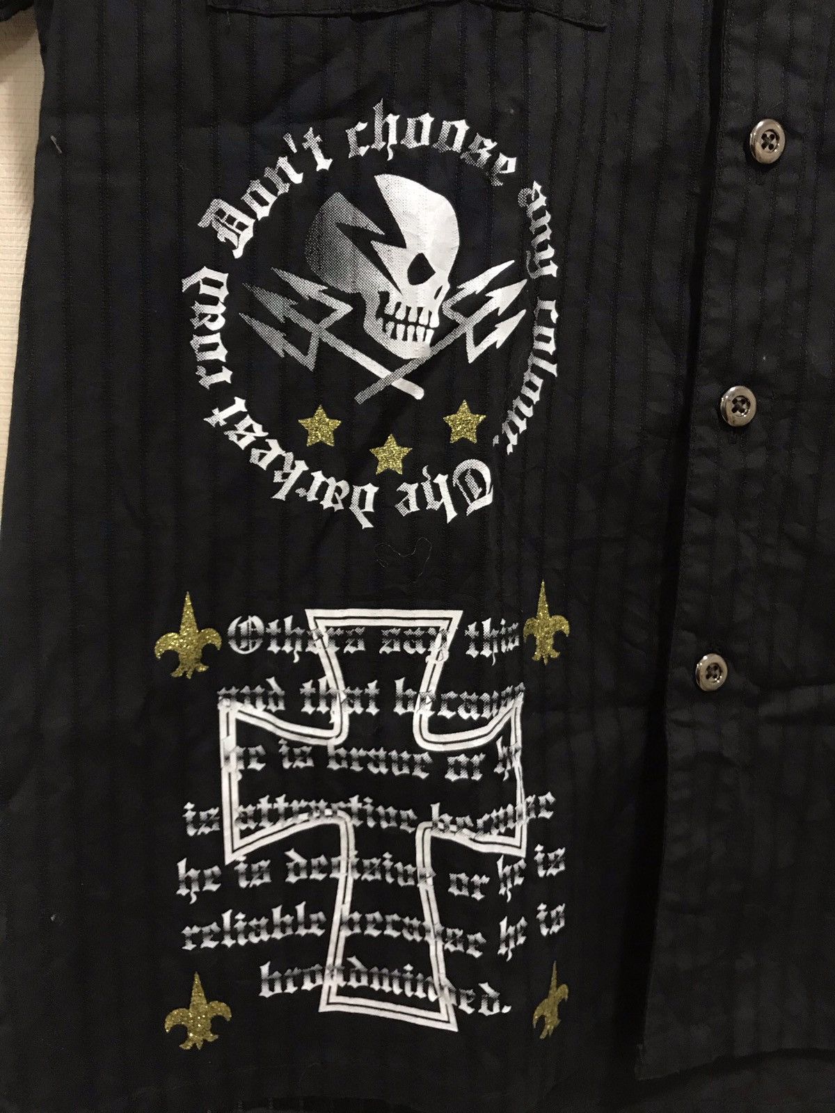 Yasuyuki Ishii Vintage Peda & Mada Japanese Brand button ups punk shirts Size US L / EU 52-54 / 3 - 3 Thumbnail