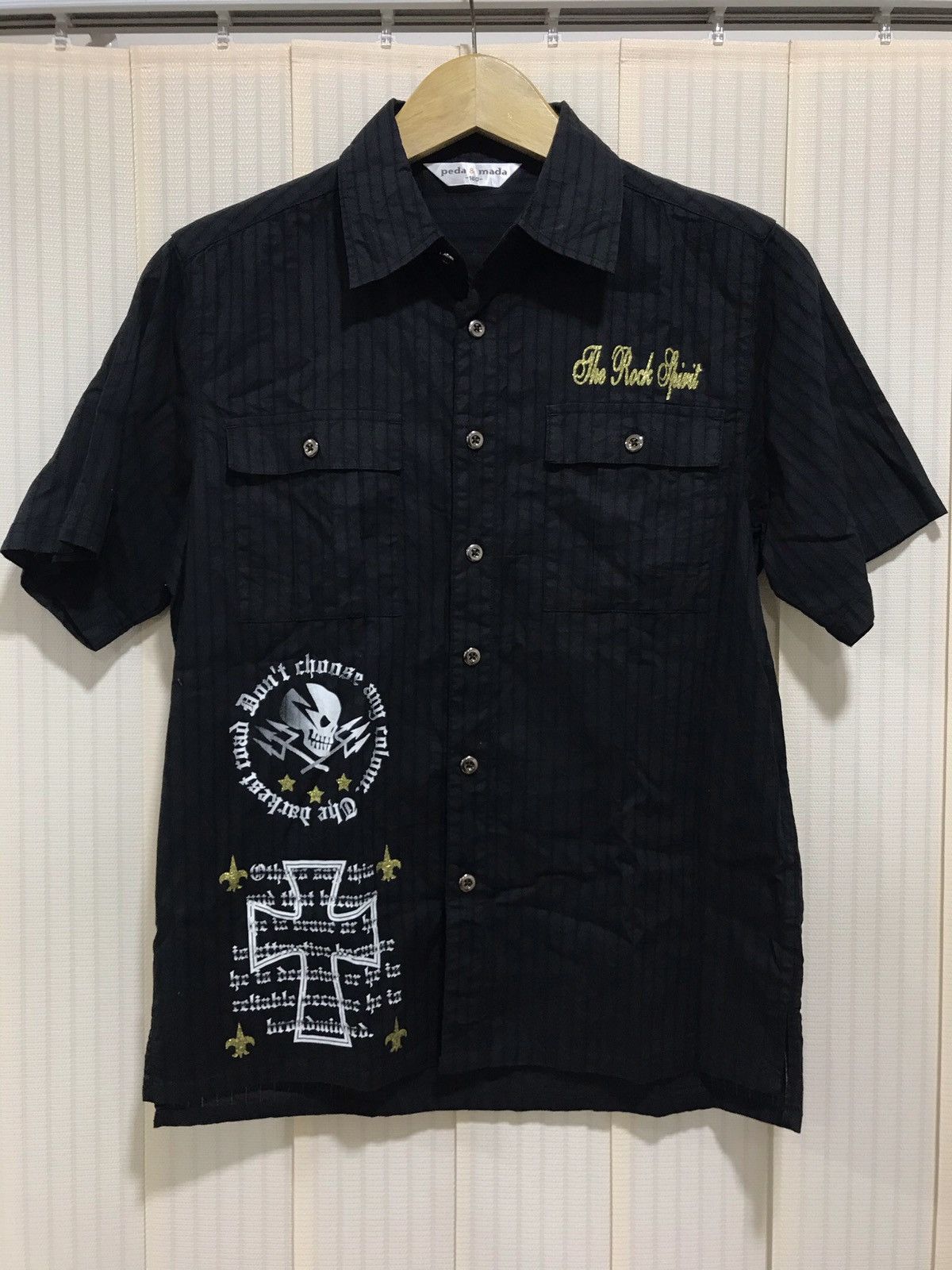 Yasuyuki Ishii Vintage Peda & Mada Japanese Brand button ups punk shirts Size US L / EU 52-54 / 3 - 1 Thumbnail