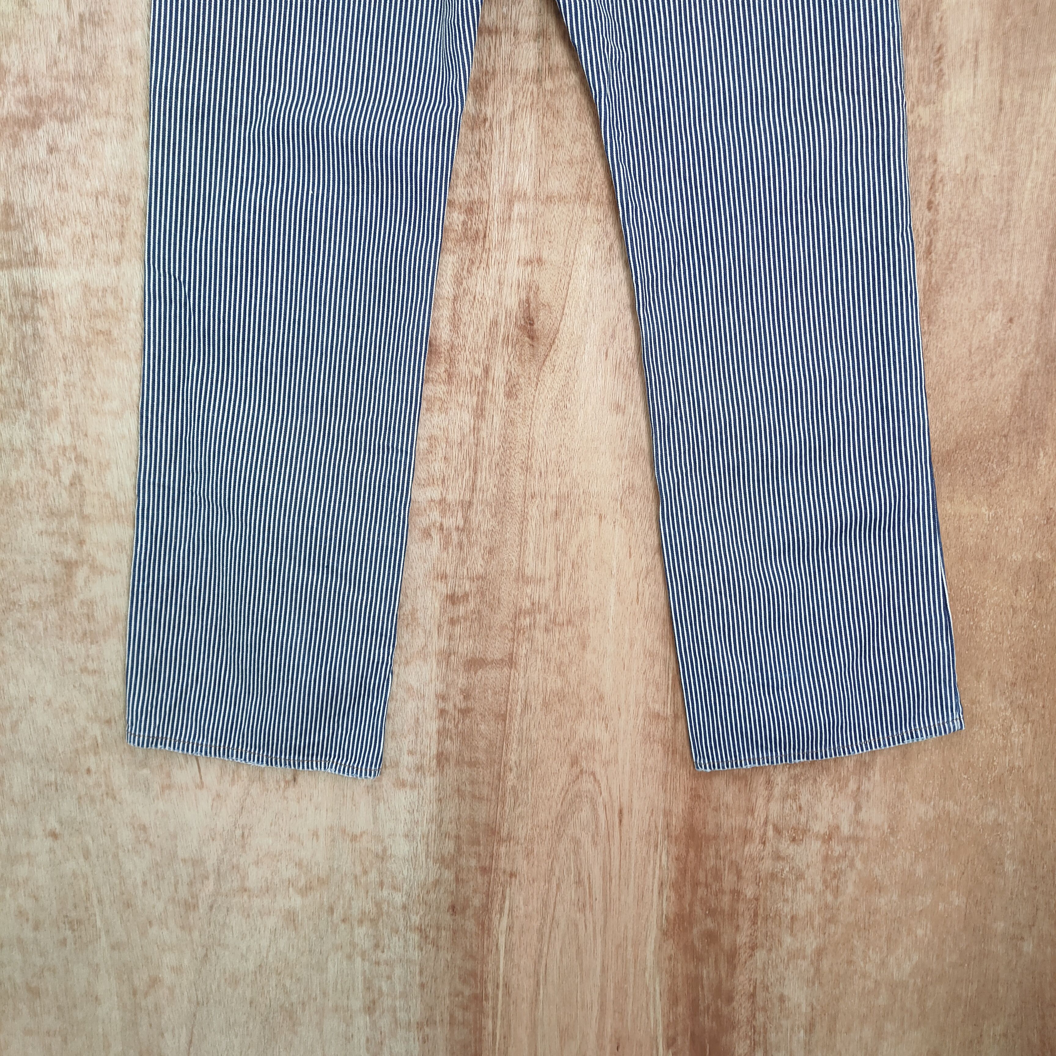 Japanese Brand VINTAGE JAPANESE HICKORY STRIPE JEANS DENIM PANTS Size US 32 / EU 48 - 11 Thumbnail