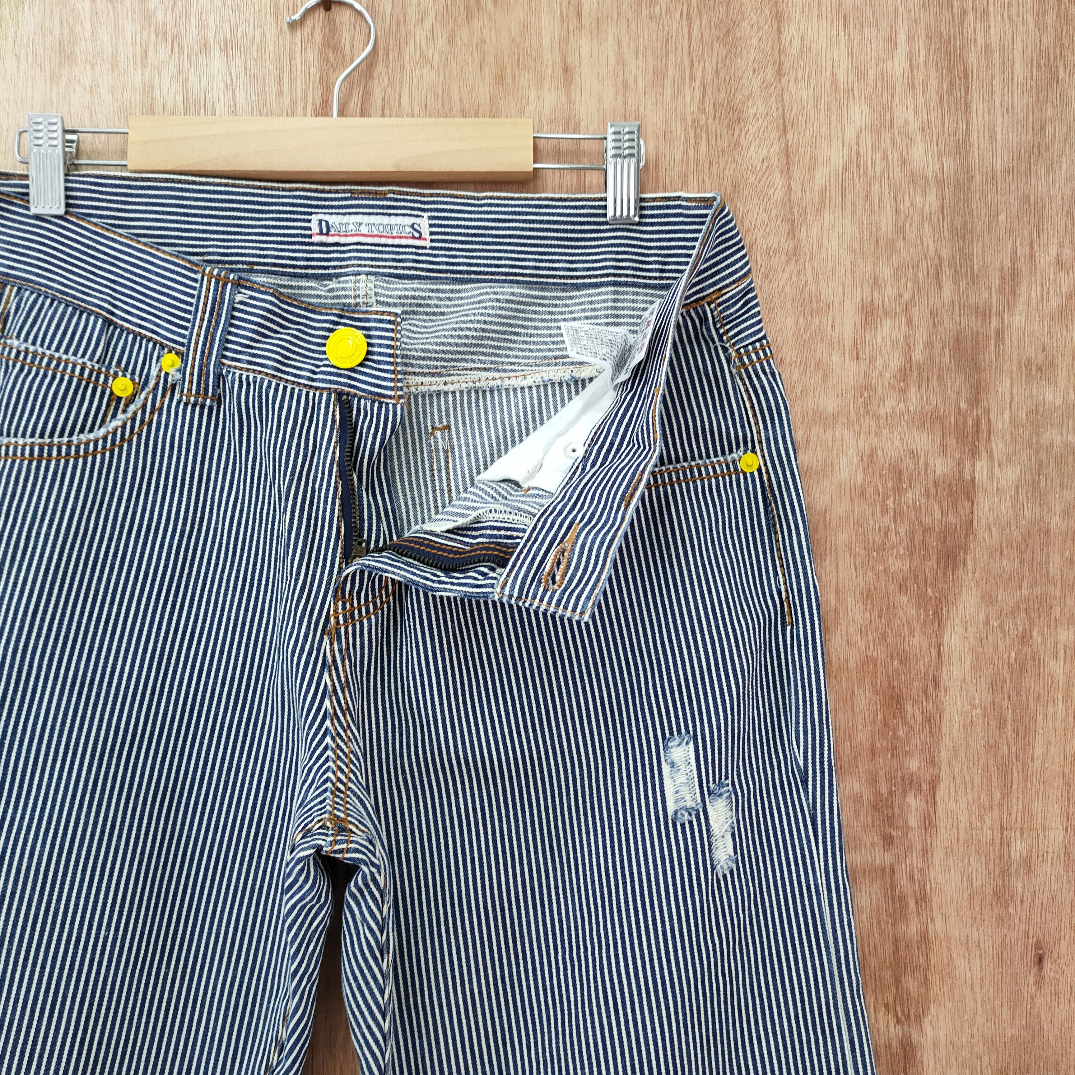 Japanese Brand VINTAGE JAPANESE HICKORY STRIPE JEANS DENIM PANTS Size US 32 / EU 48 - 8 Thumbnail