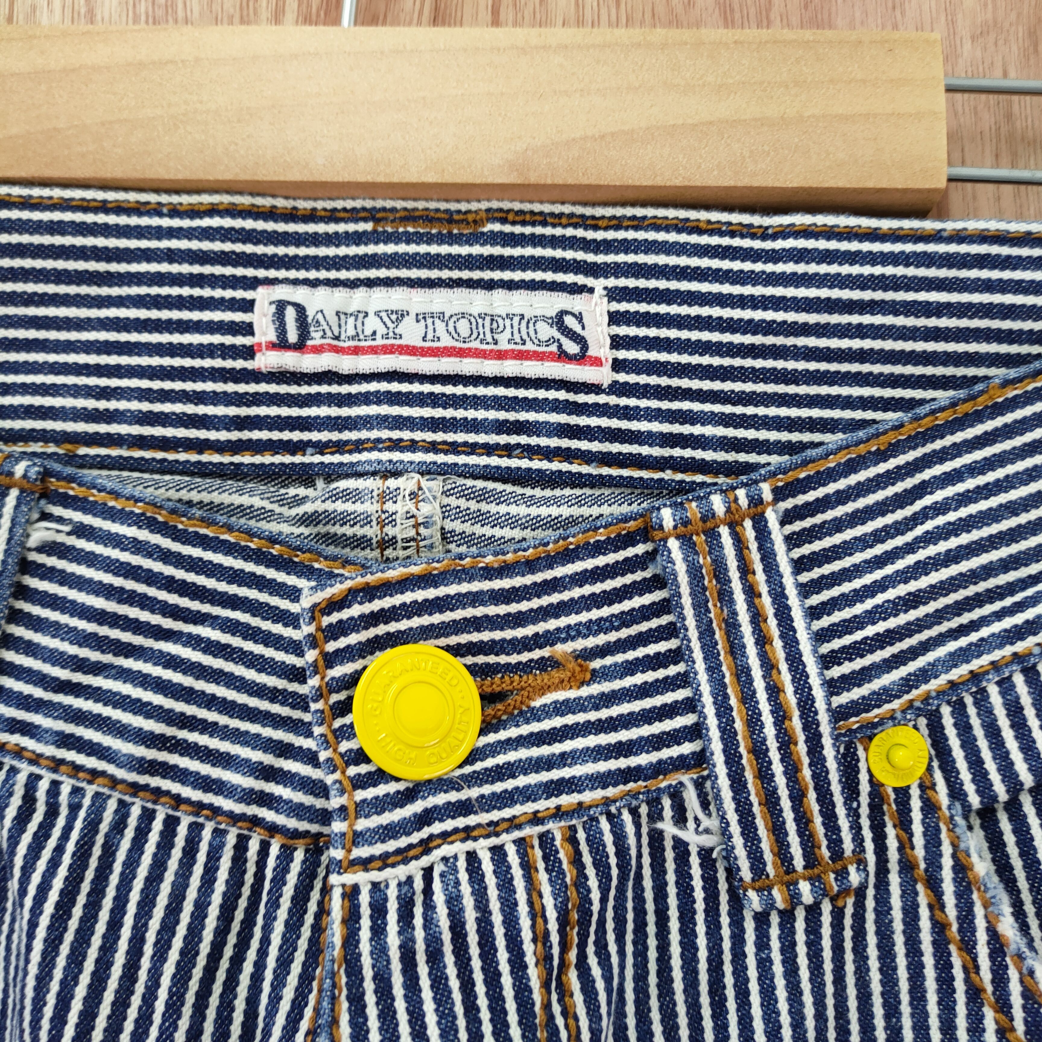 Japanese Brand VINTAGE JAPANESE HICKORY STRIPE JEANS DENIM PANTS Size US 32 / EU 48 - 9 Thumbnail