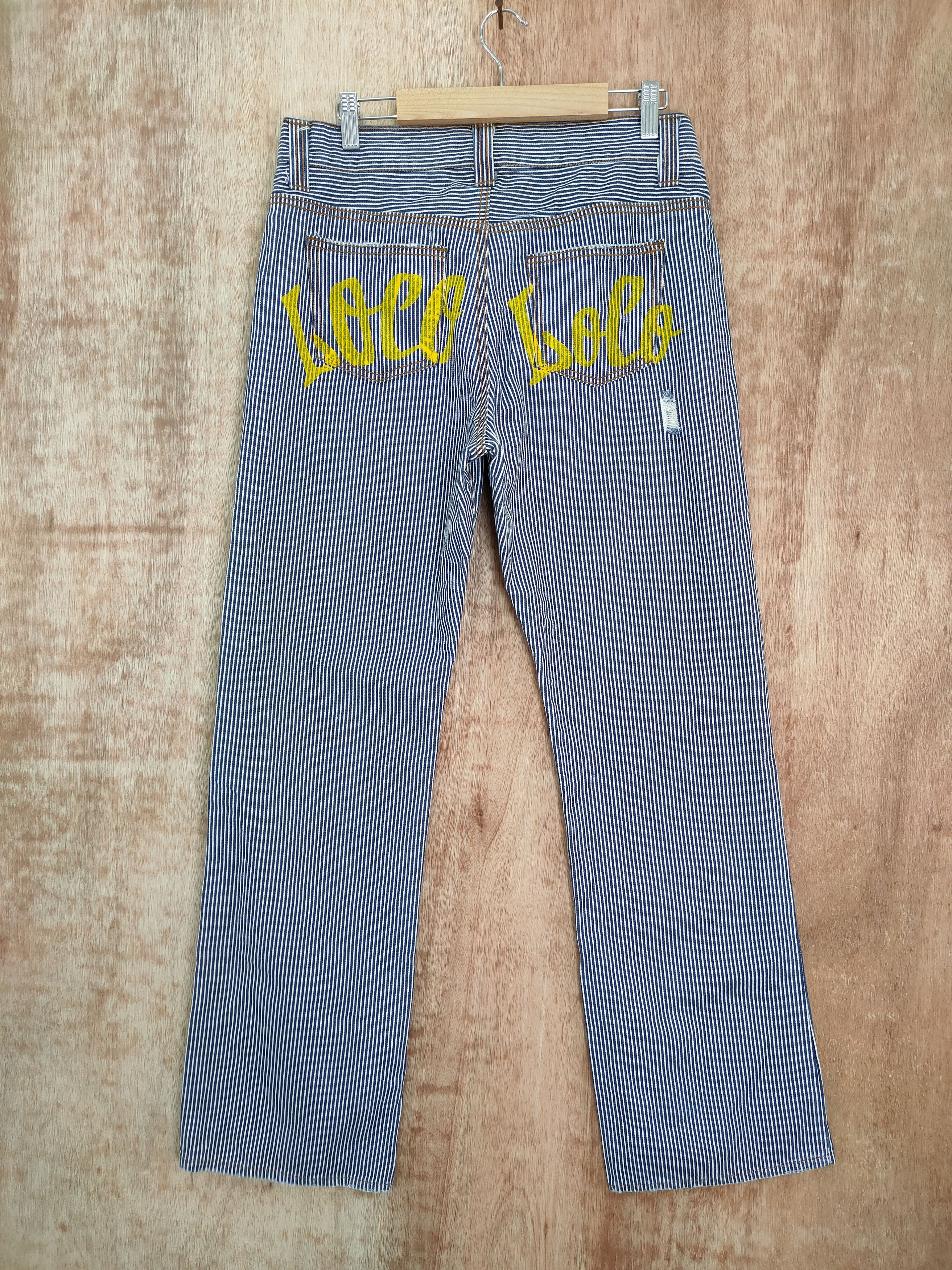 Japanese Brand VINTAGE JAPANESE HICKORY STRIPE JEANS DENIM PANTS Size US 32 / EU 48 - 2 Thumbnail