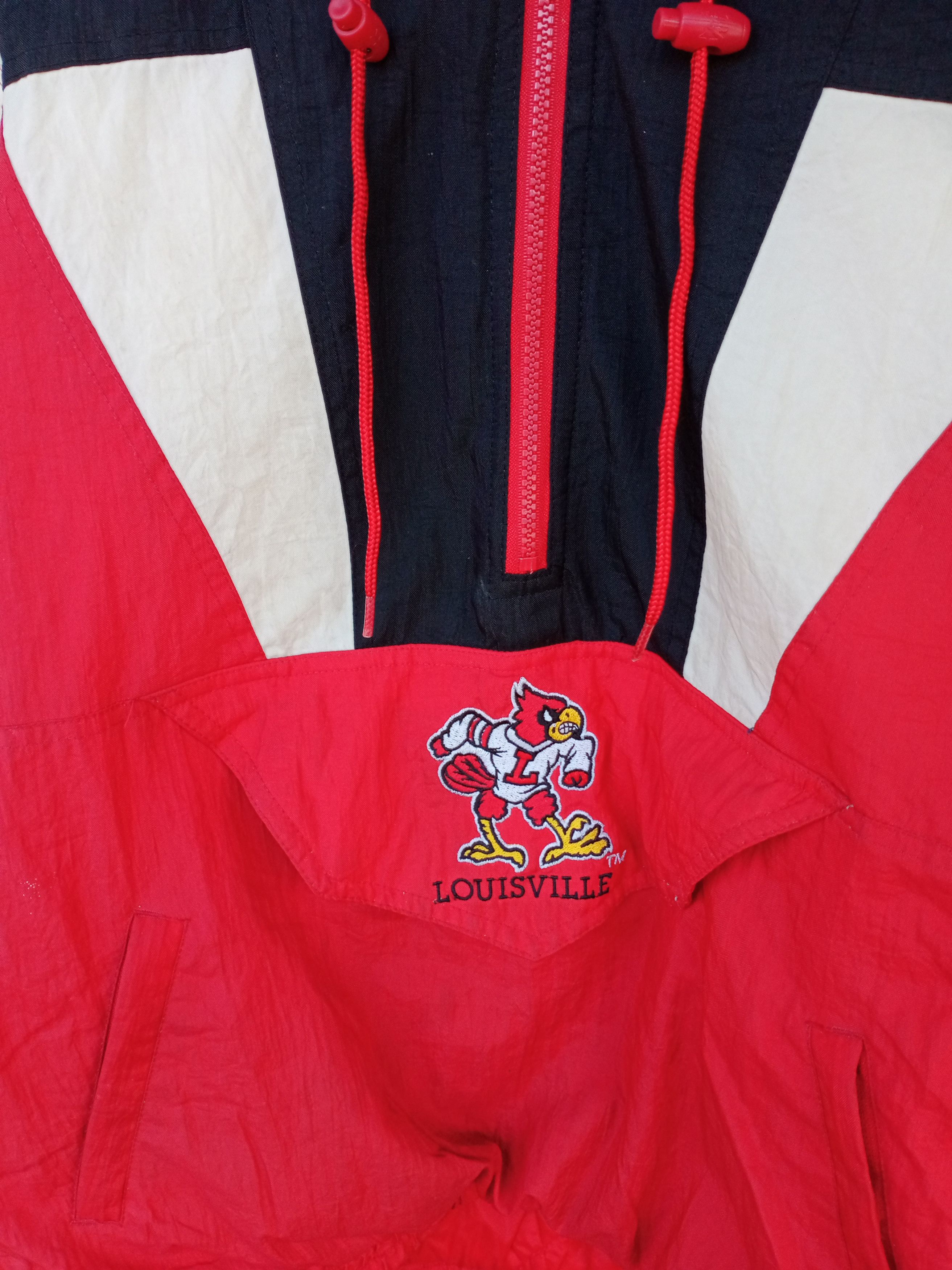 Louisville Slugger 90s Starter Louis Ville Cardinals Hoodie Half zipper Jacket Size US L / EU 52-54 / 3 - 10 Thumbnail