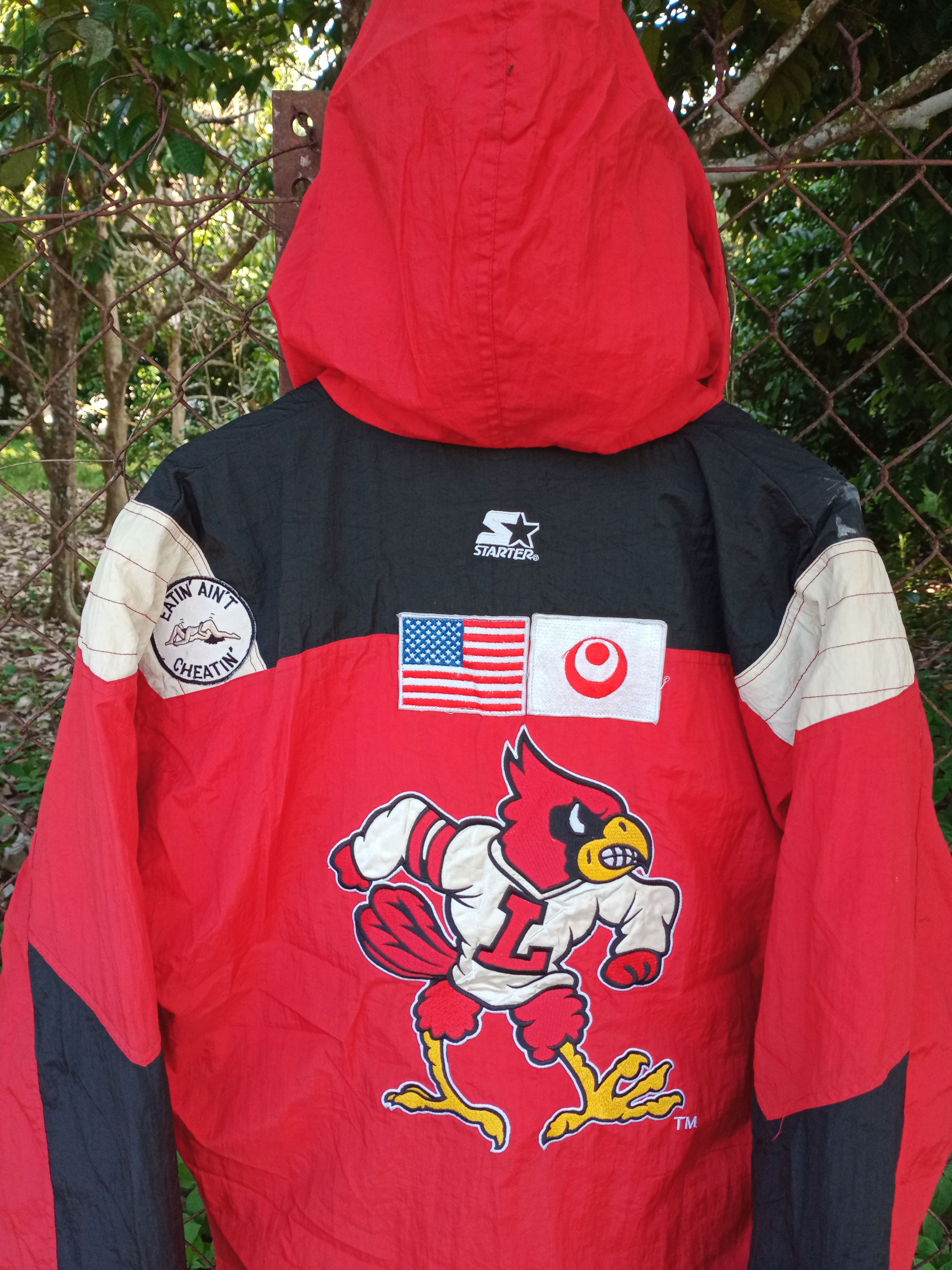 Louisville Slugger 90s Starter Louis Ville Cardinals Hoodie Half zipper Jacket Size US L / EU 52-54 / 3 - 4 Thumbnail