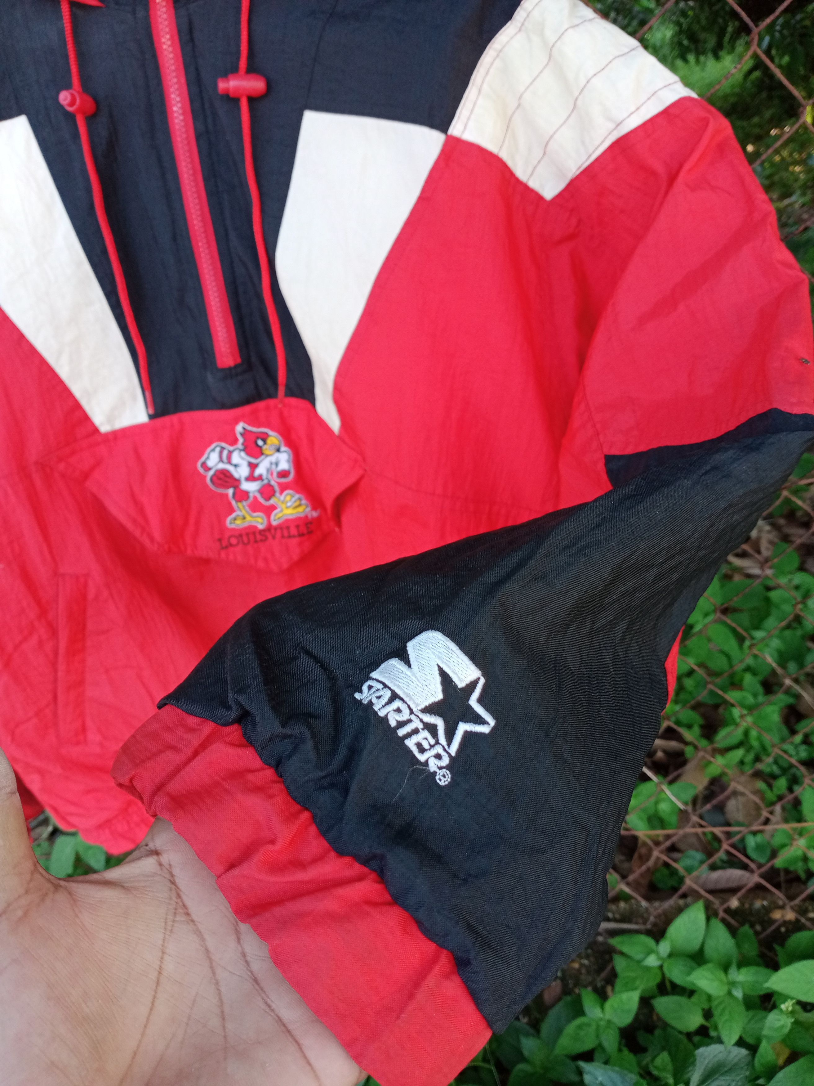 Louisville Slugger 90s Starter Louis Ville Cardinals Hoodie Half zipper Jacket Size US L / EU 52-54 / 3 - 9 Thumbnail