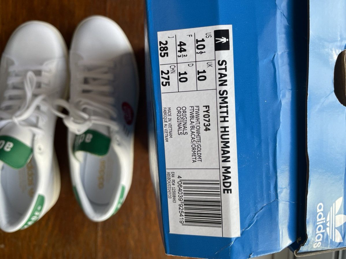 Adidas Adidas X Human Made by Nigo Stan Smith white/green Size US 10.5 / EU 43-44 - 7 Thumbnail