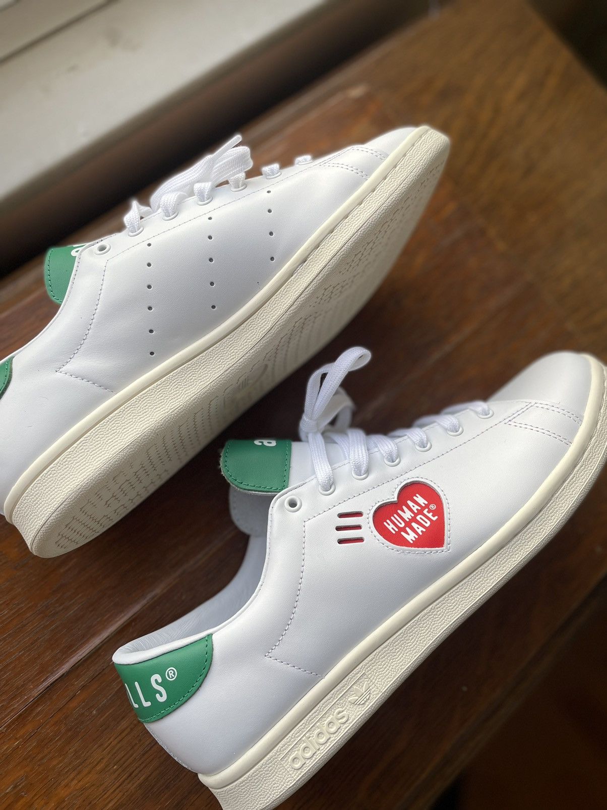 Adidas Adidas X Human Made by Nigo Stan Smith white/green Size US 10.5 / EU 43-44 - 2 Thumbnail