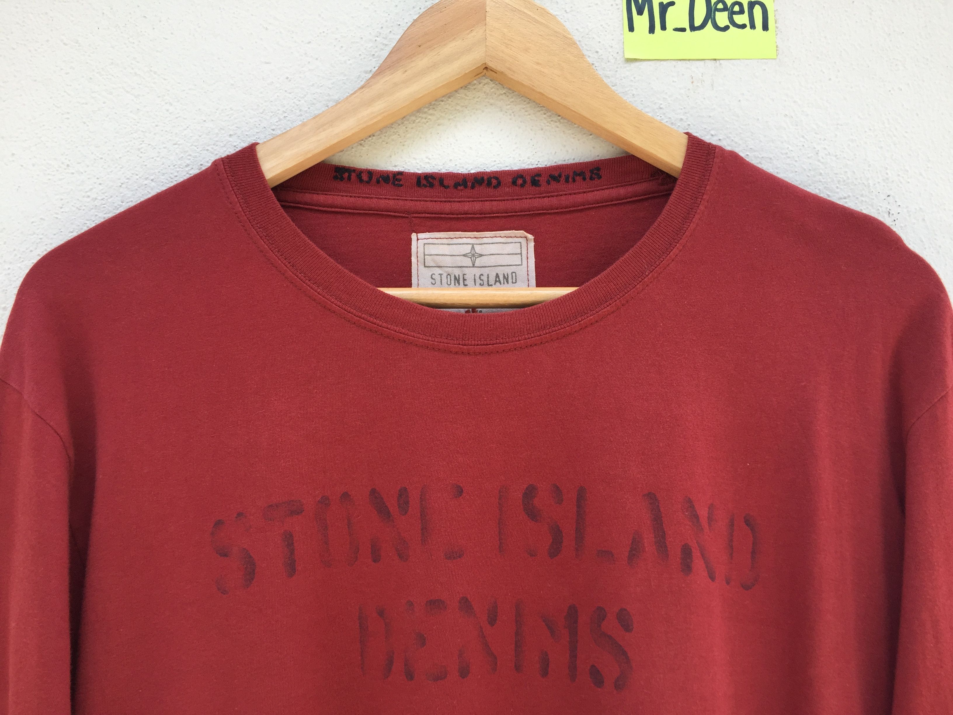 Stone Island Stone Island Denims Spellout Long Sleeve Size US XL / EU 56 / 4 - 6 Thumbnail