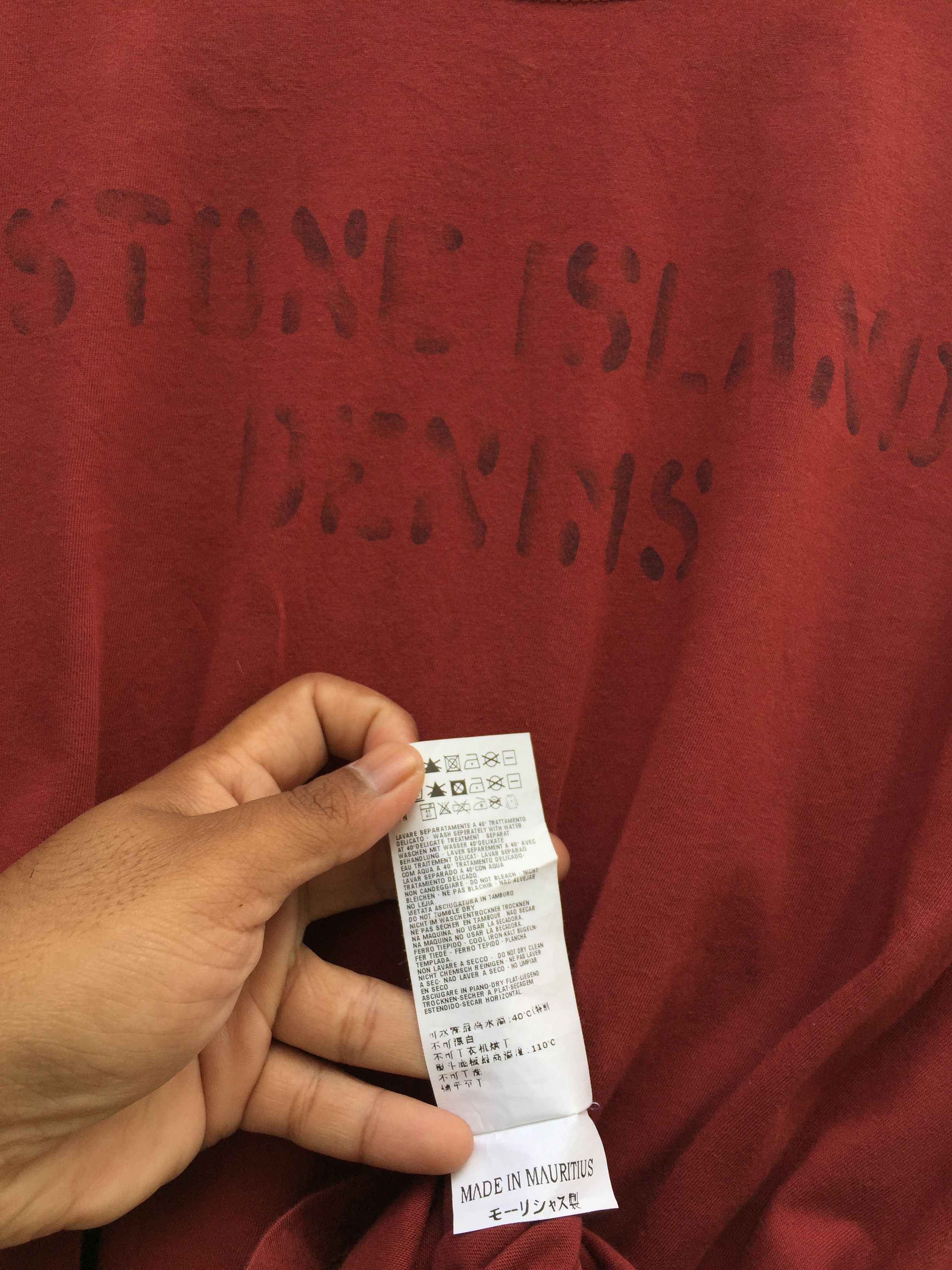 Stone Island Stone Island Denims Spellout Long Sleeve Size US XL / EU 56 / 4 - 11 Thumbnail