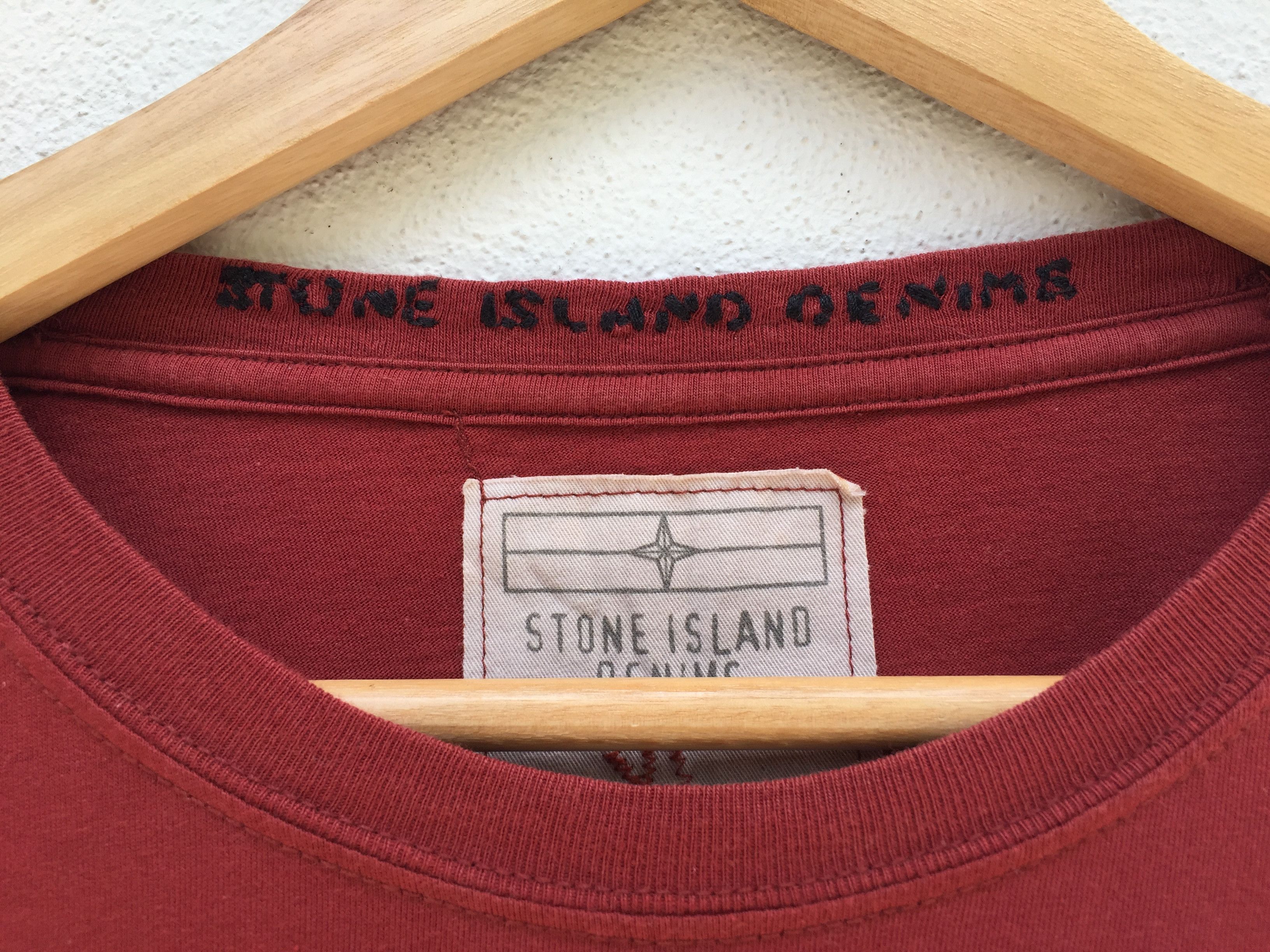 Stone Island Stone Island Denims Spellout Long Sleeve Size US XL / EU 56 / 4 - 7 Thumbnail