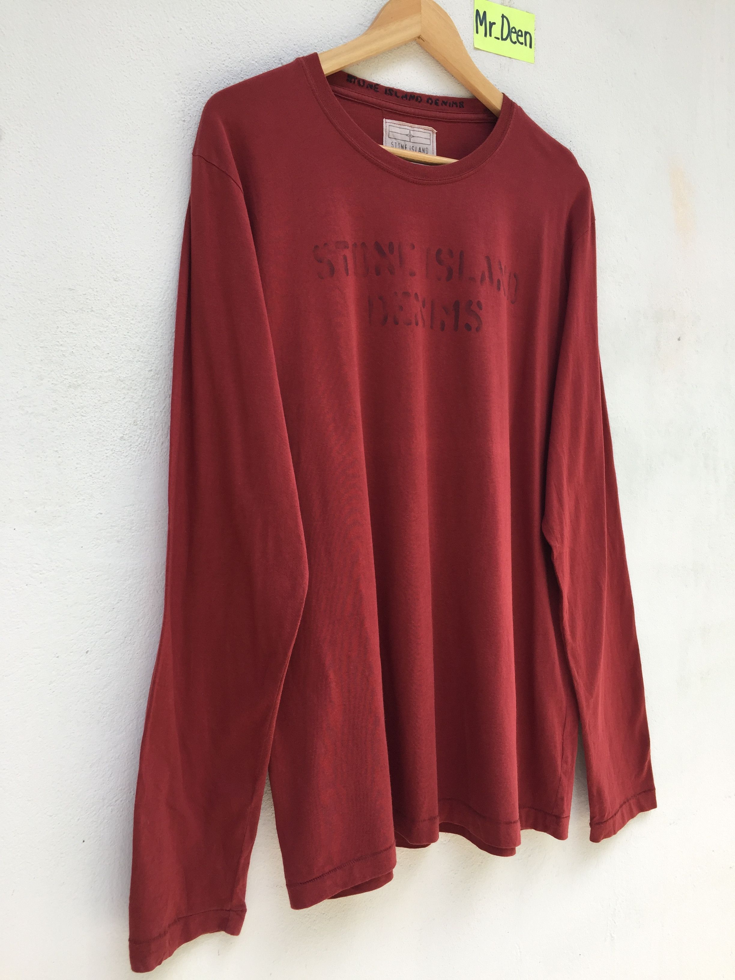 Stone Island Stone Island Denims Spellout Long Sleeve Size US XL / EU 56 / 4 - 2 Thumbnail