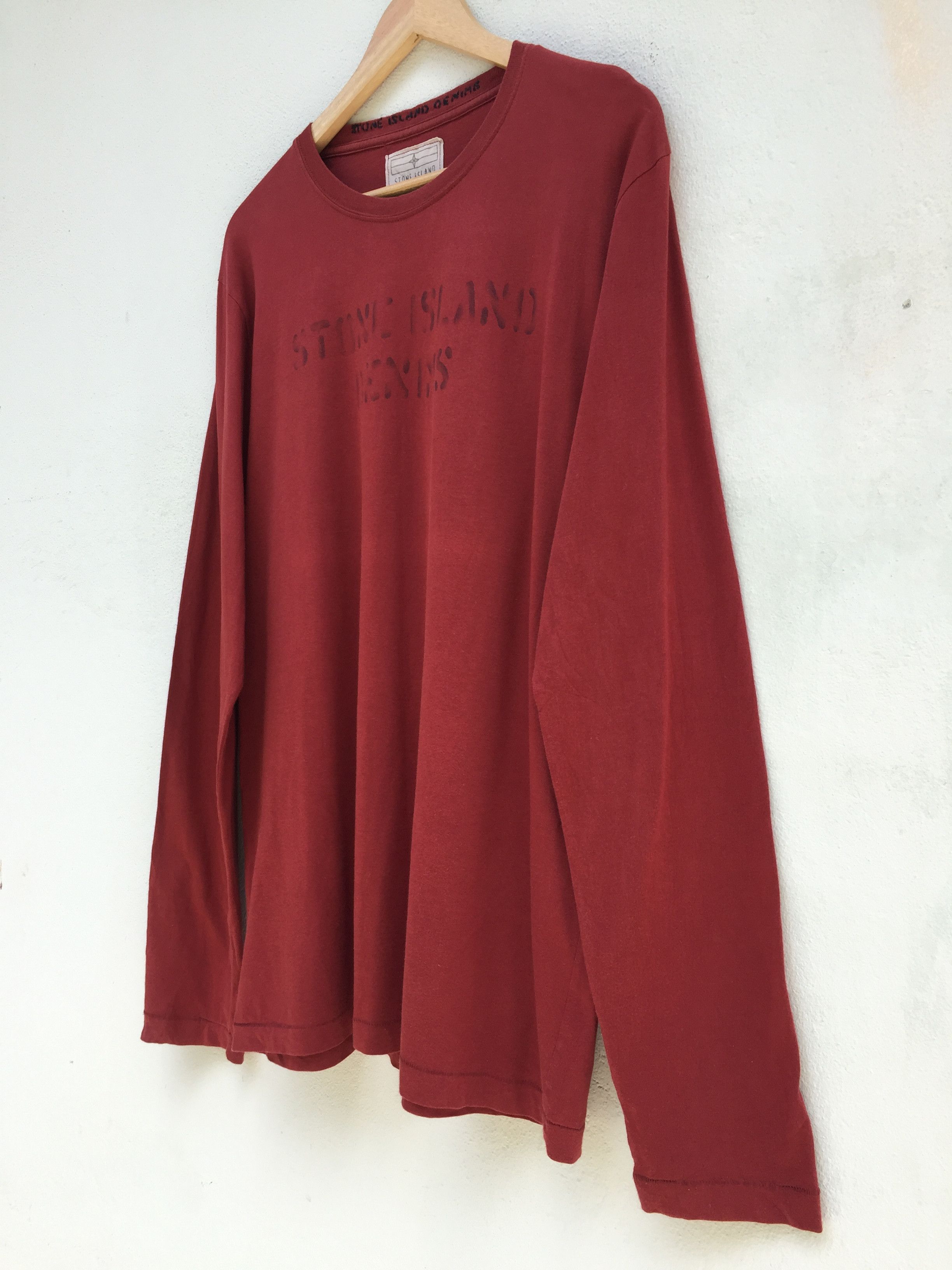 Stone Island Stone Island Denims Spellout Long Sleeve Size US XL / EU 56 / 4 - 3 Thumbnail