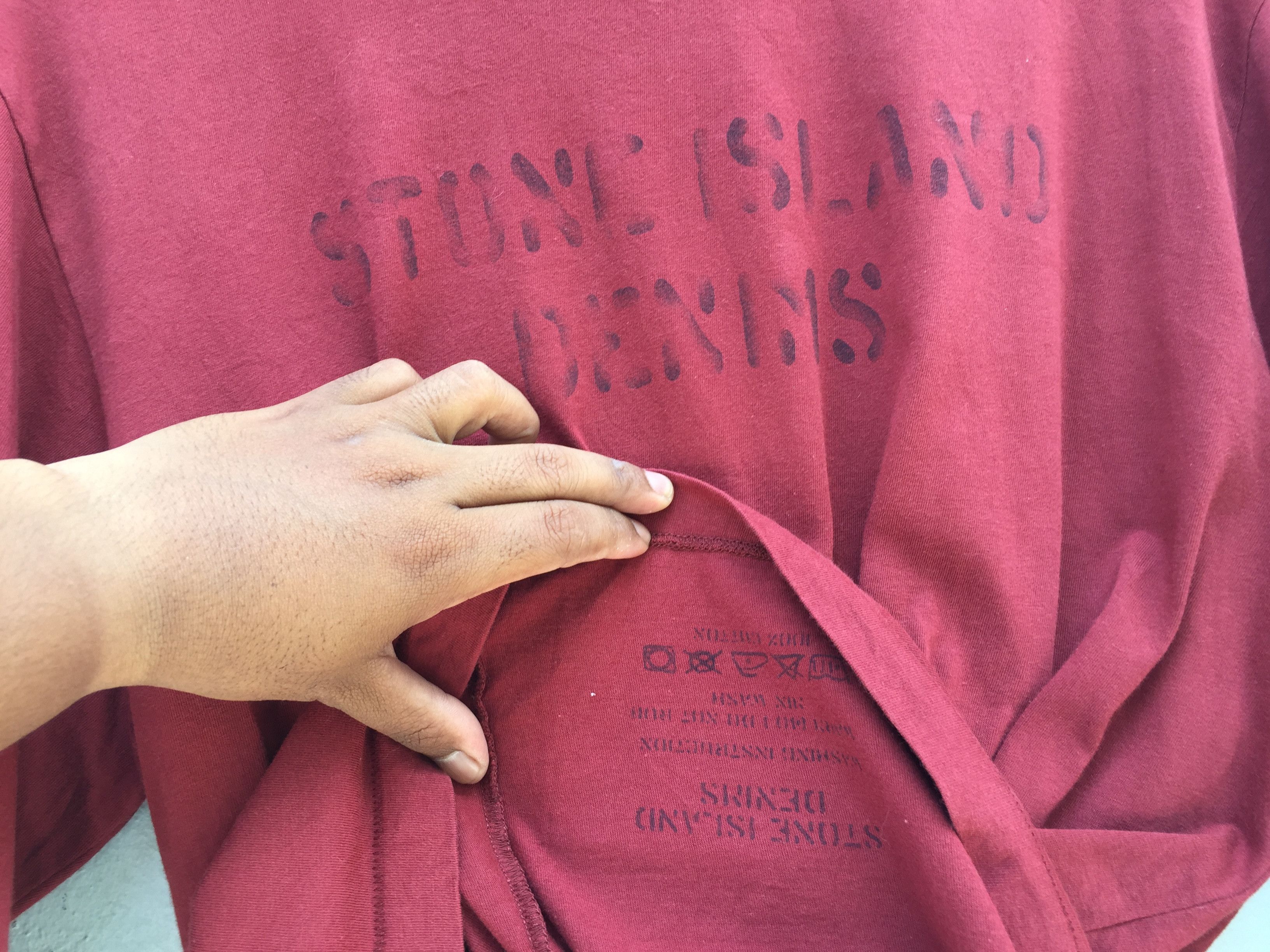 Stone Island Stone Island Denims Spellout Long Sleeve Size US XL / EU 56 / 4 - 9 Thumbnail