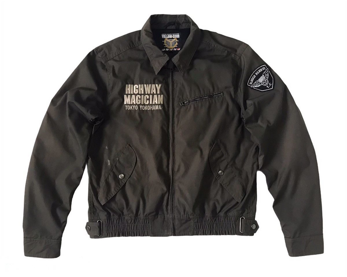 Japanese Brand Yellow Corn Sledge Hammer Motor Sports Jacket Size US L / EU 52-54 / 3 - 2 Thumbnail