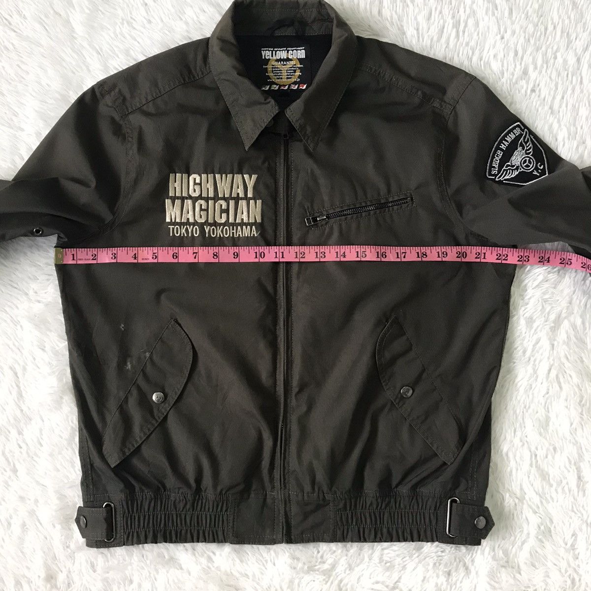 Japanese Brand Yellow Corn Sledge Hammer Motor Sports Jacket Size US L / EU 52-54 / 3 - 22 Thumbnail