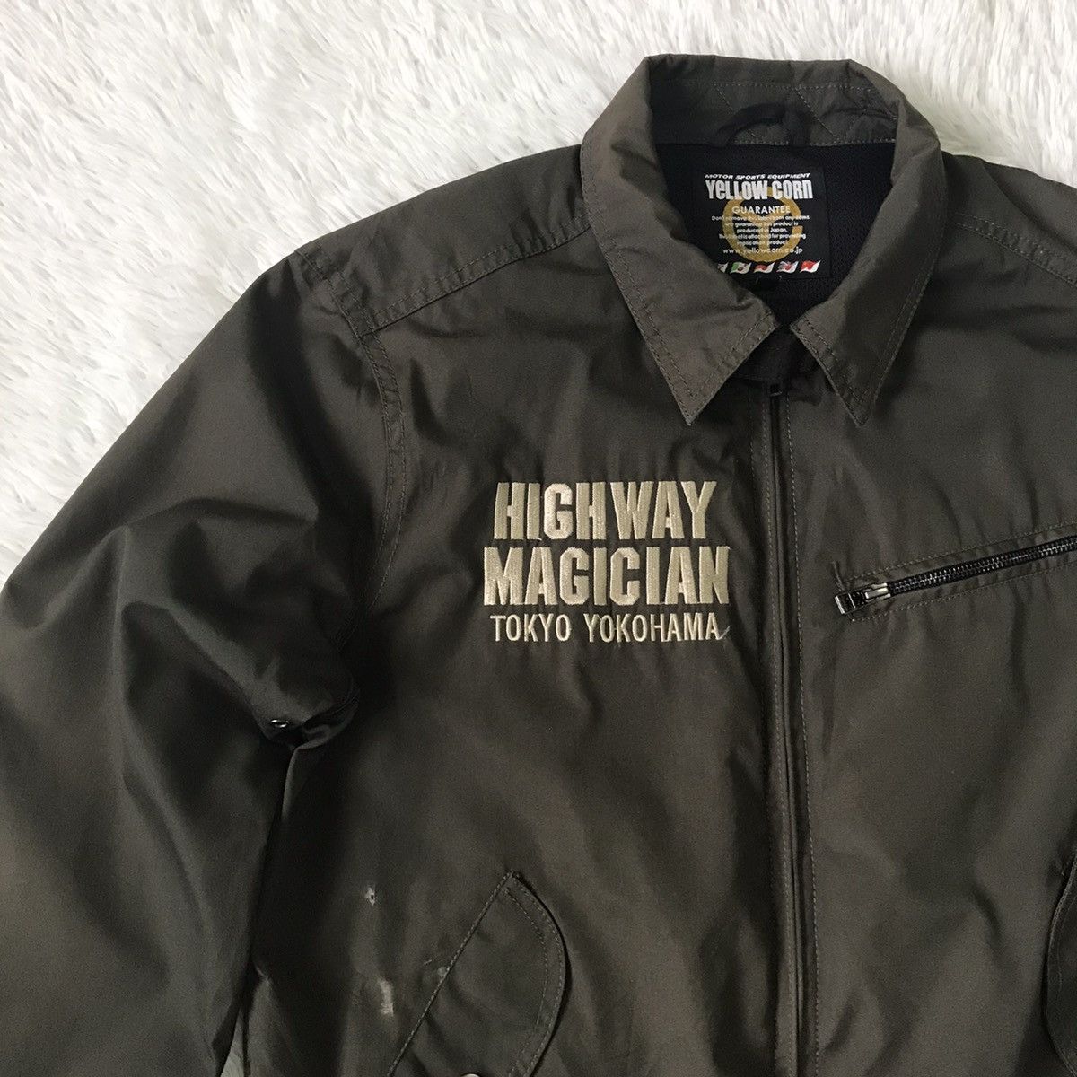 Japanese Brand Yellow Corn Sledge Hammer Motor Sports Jacket Size US L / EU 52-54 / 3 - 6 Thumbnail