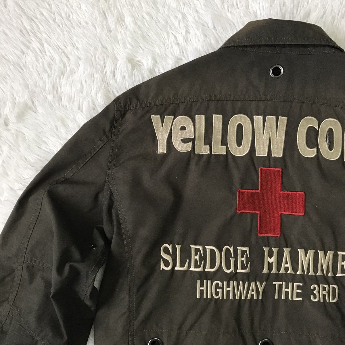 Japanese Brand Yellow Corn Sledge Hammer Motor Sports Jacket Size US L / EU 52-54 / 3 - 11 Thumbnail