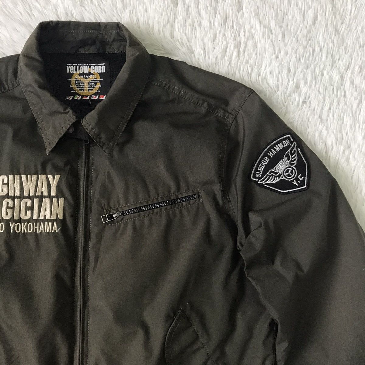 Japanese Brand Yellow Corn Sledge Hammer Motor Sports Jacket Size US L / EU 52-54 / 3 - 5 Thumbnail