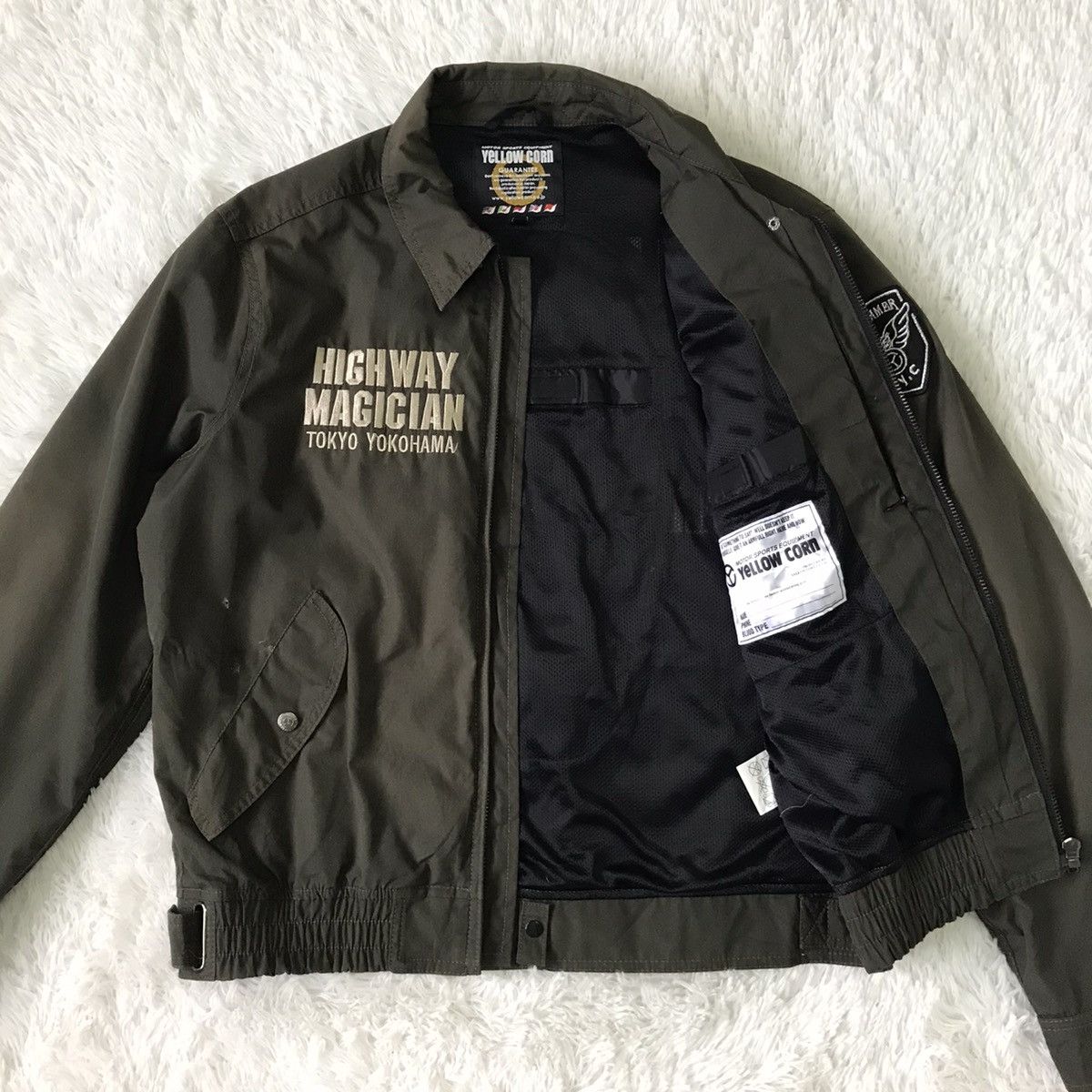 Japanese Brand Yellow Corn Sledge Hammer Motor Sports Jacket Size US L / EU 52-54 / 3 - 14 Thumbnail