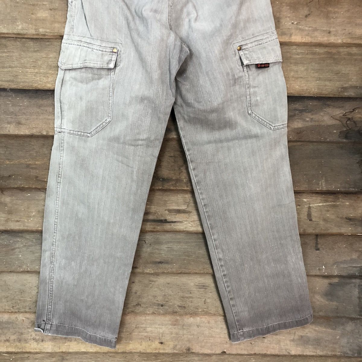 Japanese Brand Hop-Scot faded Grey Multipocket Tactical Cargo Pants #3774 Size US 29 - 12 Thumbnail