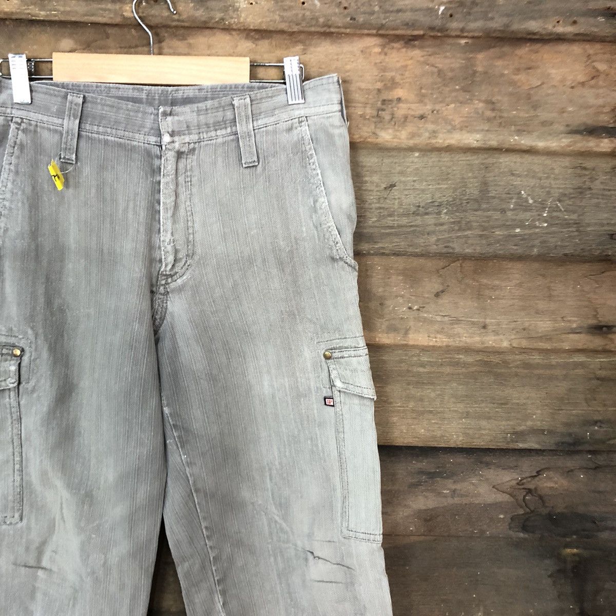 Japanese Brand Hop-Scot faded Grey Multipocket Tactical Cargo Pants #3774 Size US 29 - 5 Thumbnail