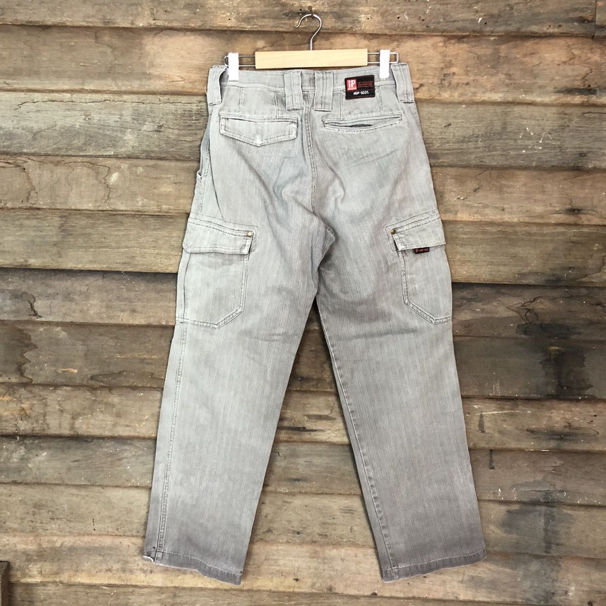 Japanese Brand Hop-Scot faded Grey Multipocket Tactical Cargo Pants #3774 Size US 29 - 10 Thumbnail