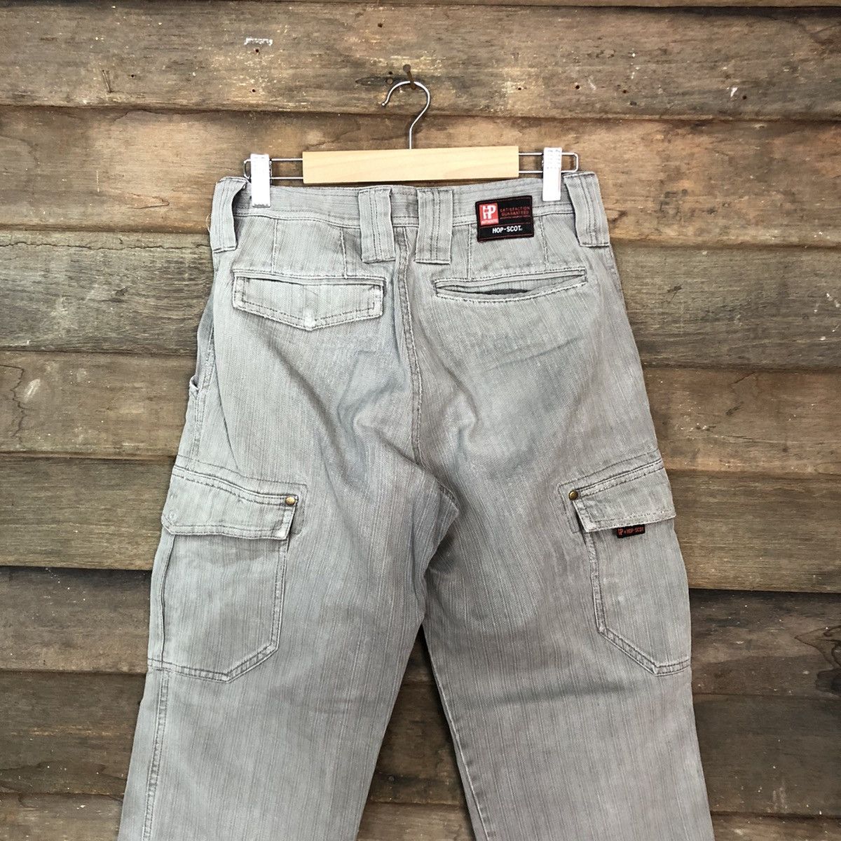 Japanese Brand Hop-Scot faded Grey Multipocket Tactical Cargo Pants #3774 Size US 29 - 11 Thumbnail