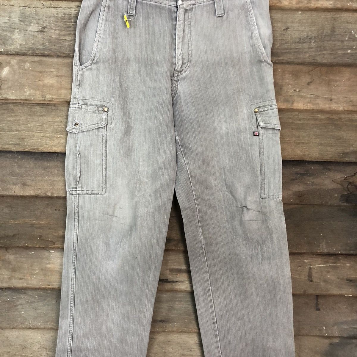 Japanese Brand Hop-Scot faded Grey Multipocket Tactical Cargo Pants #3774 Size US 29 - 4 Thumbnail