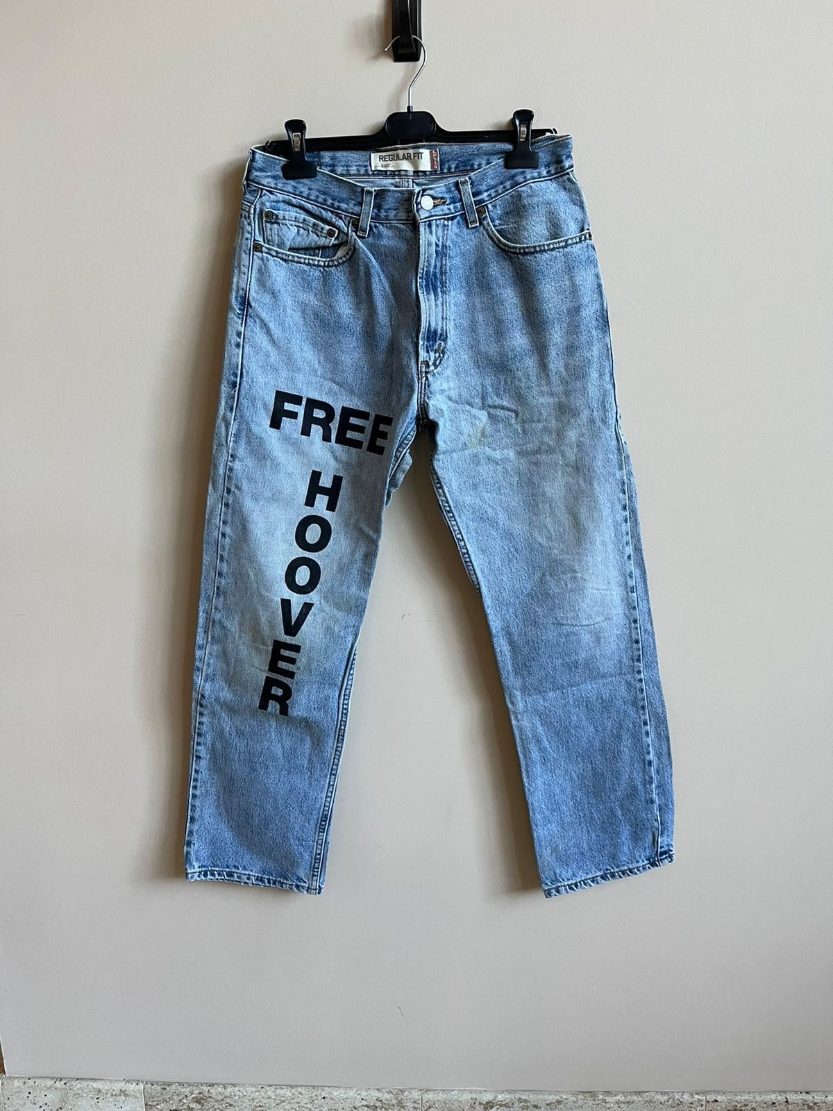 Kanye West Free Hoover Denim Jeans in Light Blue | Grailed