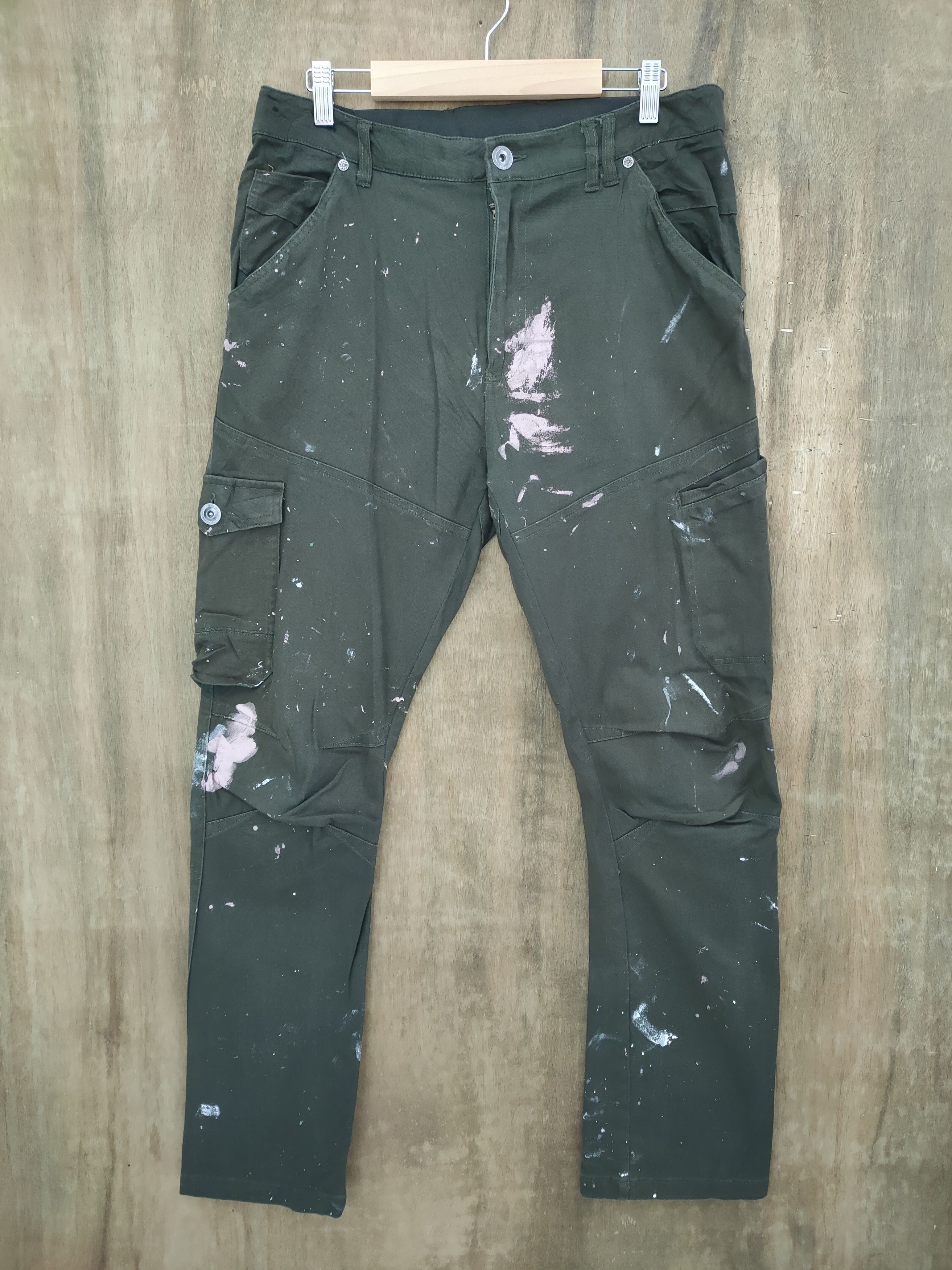 Japanese Brand JAPANESE BRAND PAINT WORK WEAR CARGO PANTS Size US 34 / EU 50 - 1 Thumbnail
