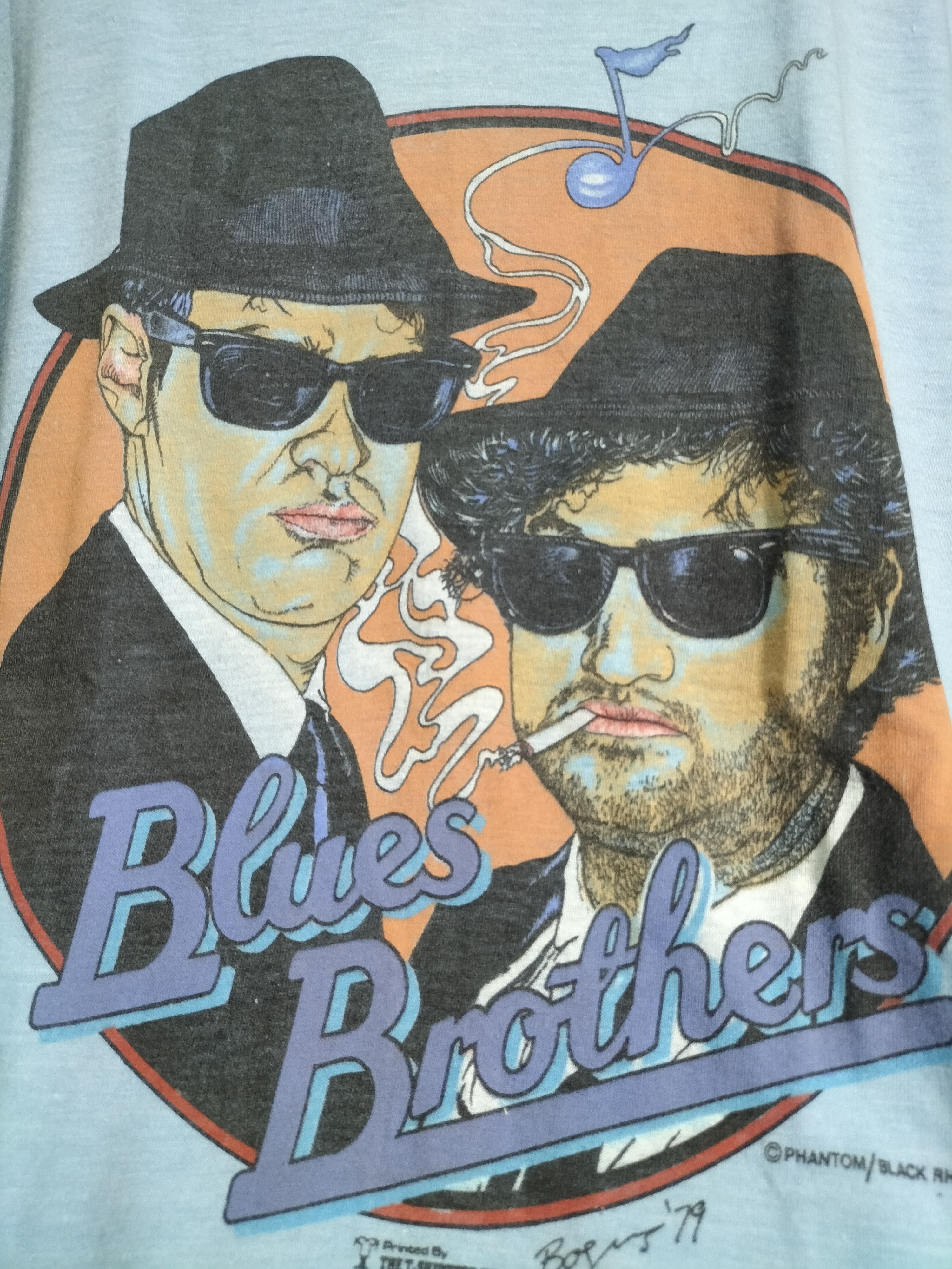 Band Tees Vintage 70s Blues Brothers Paperthin 1979 Rare bandtees Size US L / EU 52-54 / 3 - 2 Thumbnail