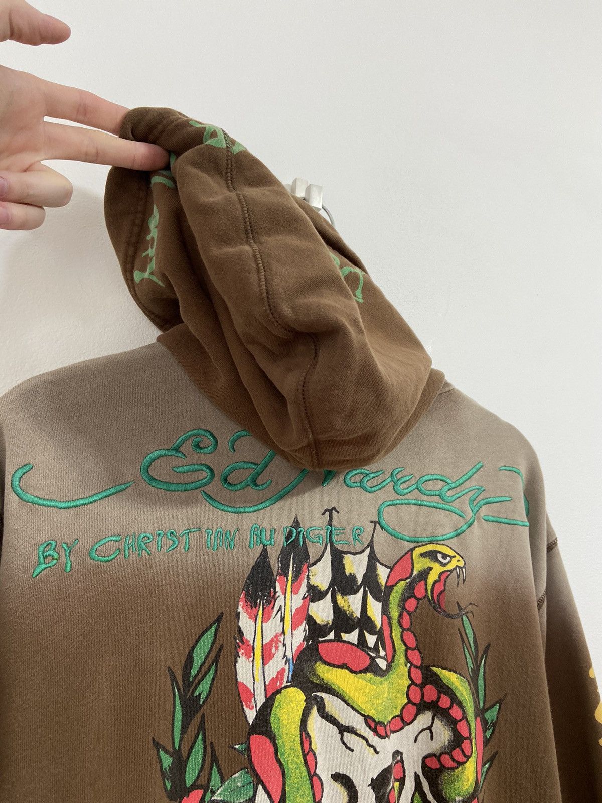Ed Hardy Ed Hardy by Christian Audigier all overprint mens zip hoodie Size US L / EU 52-54 / 3 - 12 Thumbnail