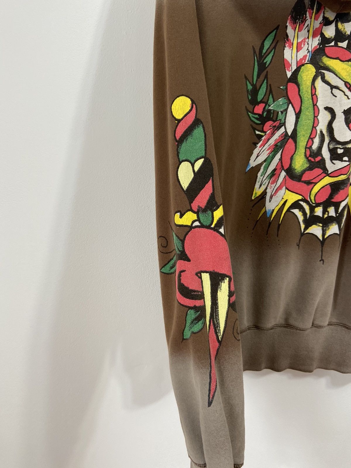 Ed Hardy Ed Hardy by Christian Audigier all overprint mens zip hoodie Size US L / EU 52-54 / 3 - 13 Thumbnail