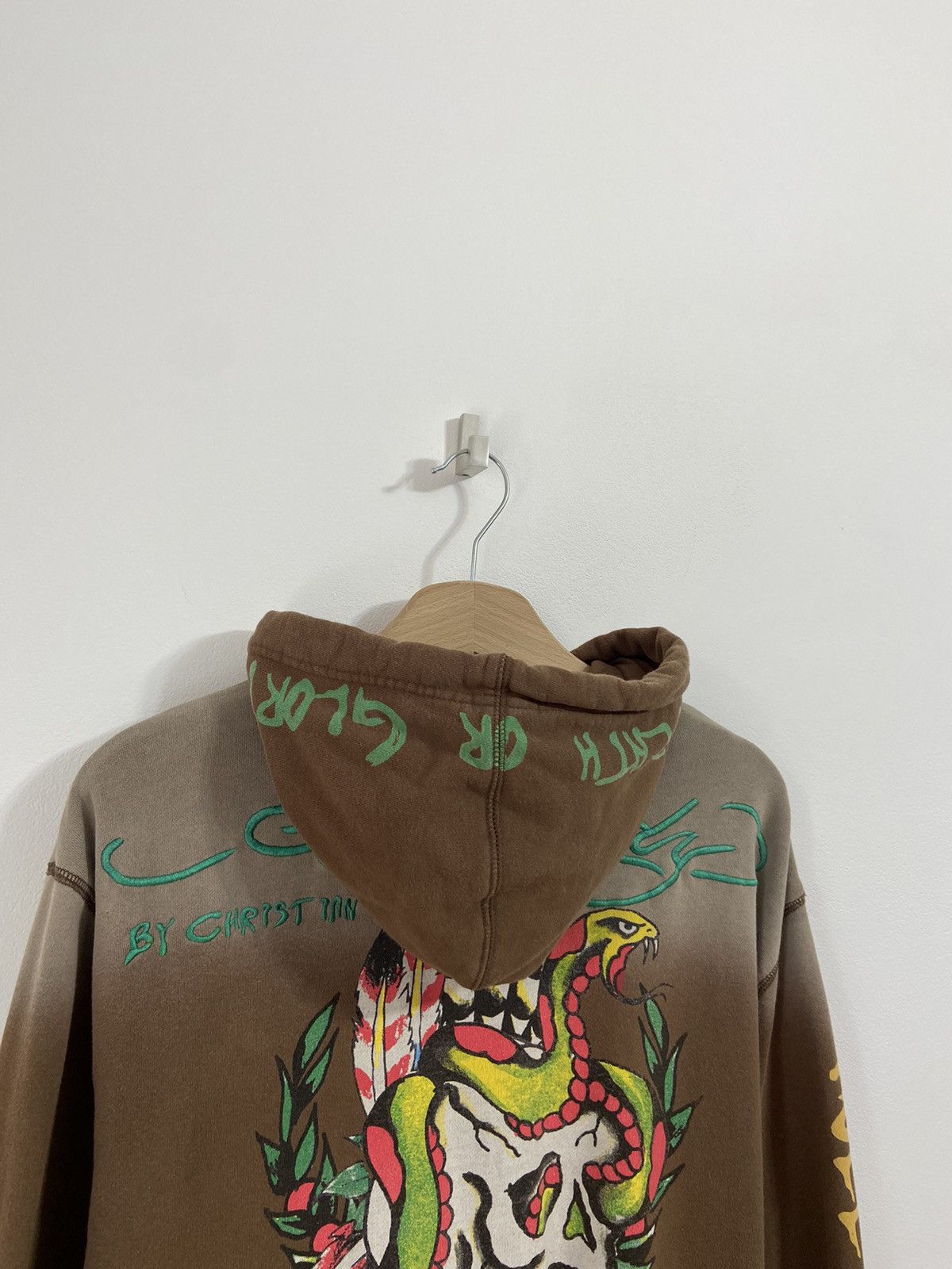 Ed Hardy Ed Hardy by Christian Audigier all overprint mens zip hoodie Size US L / EU 52-54 / 3 - 2 Thumbnail