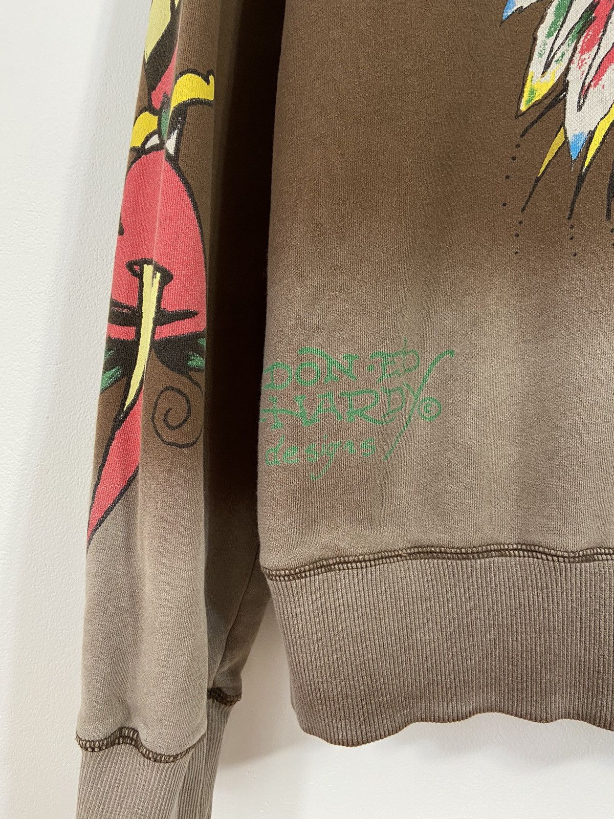 Ed Hardy Ed Hardy by Christian Audigier all overprint mens zip hoodie Size US L / EU 52-54 / 3 - 8 Thumbnail