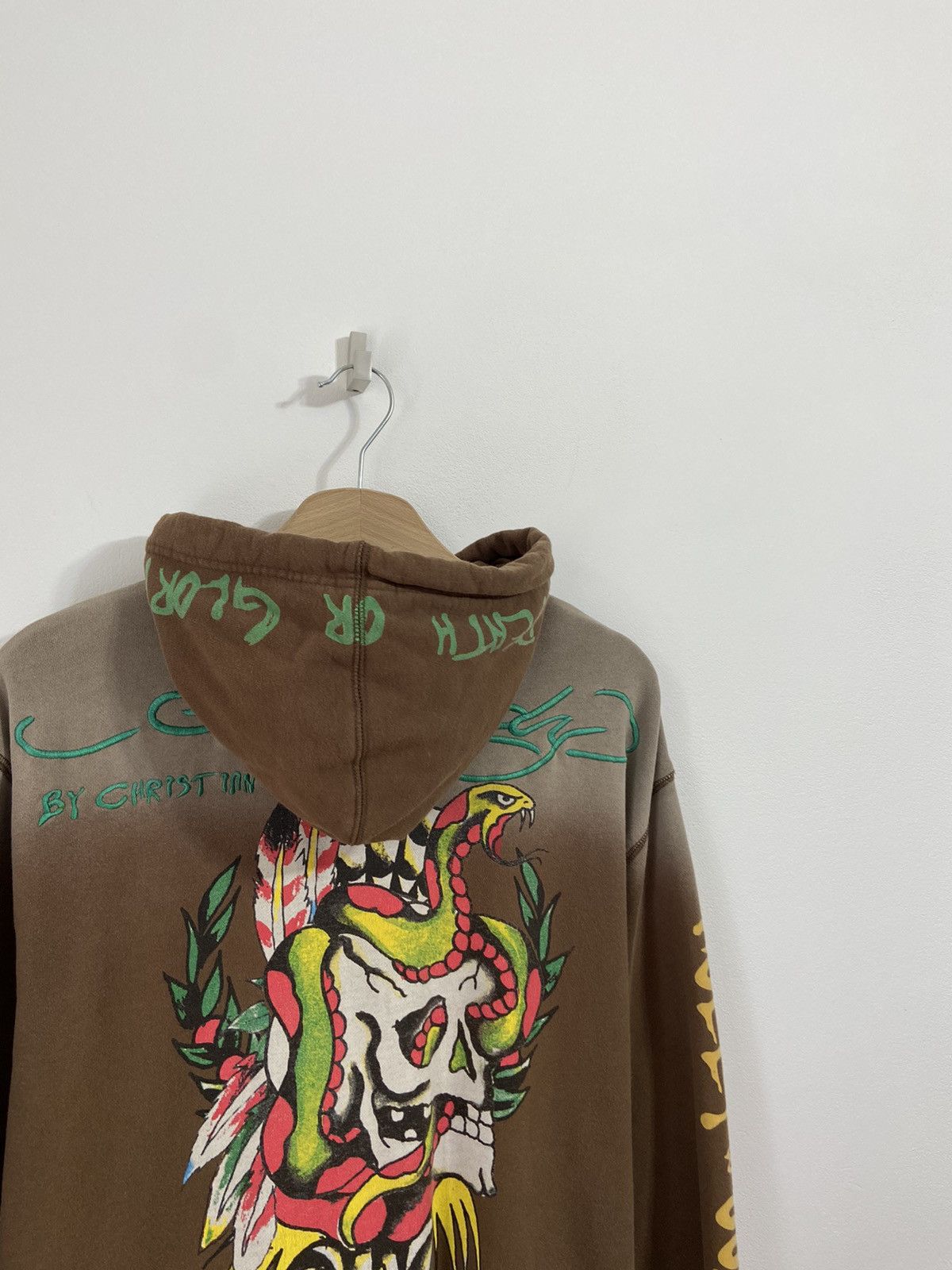 Ed Hardy Ed Hardy by Christian Audigier all overprint mens zip hoodie Size US L / EU 52-54 / 3 - 3 Thumbnail