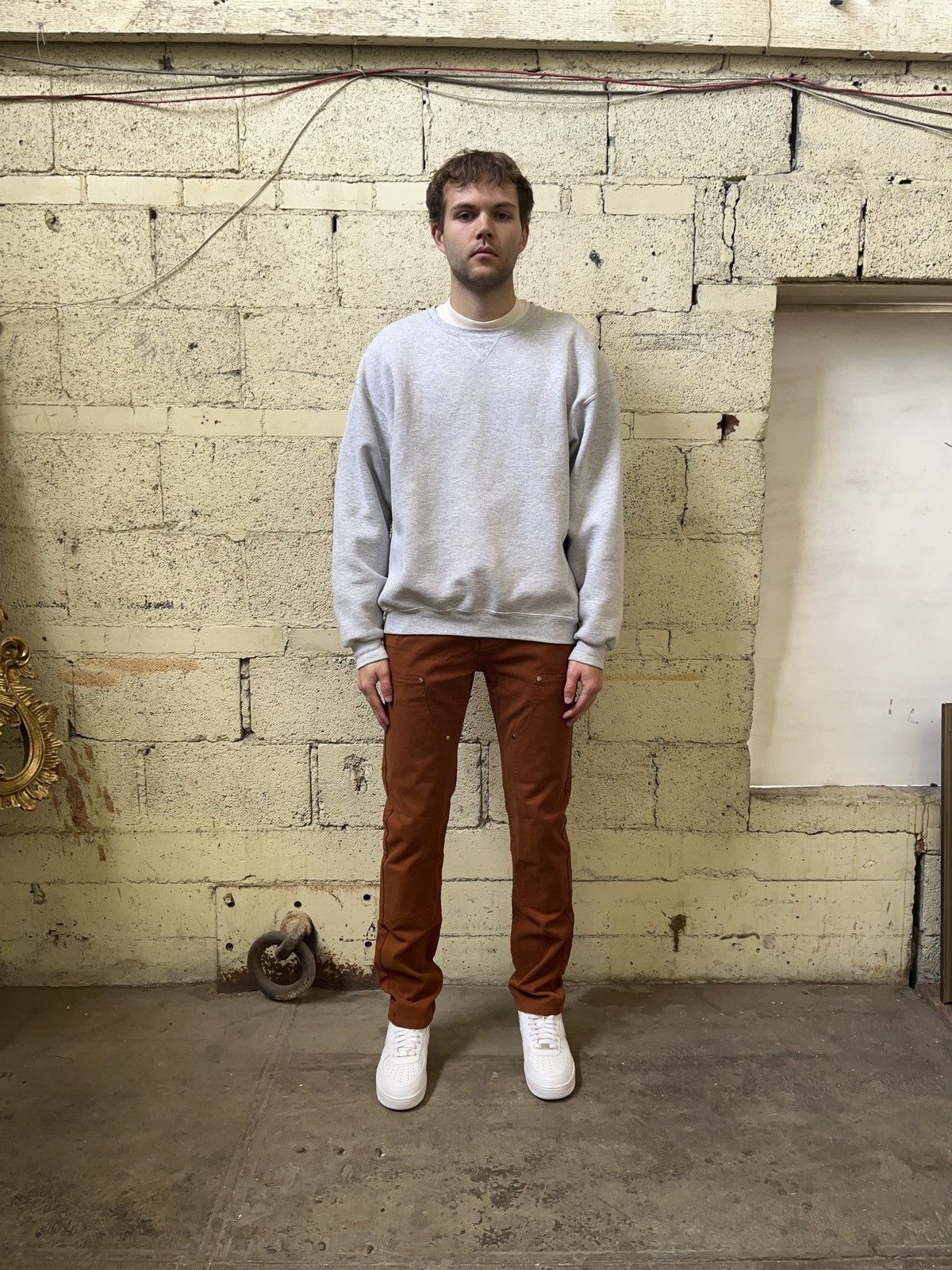 Vintage Double Knee Pants Burnt Orange Size US 40 / EU 56 - 4 Thumbnail