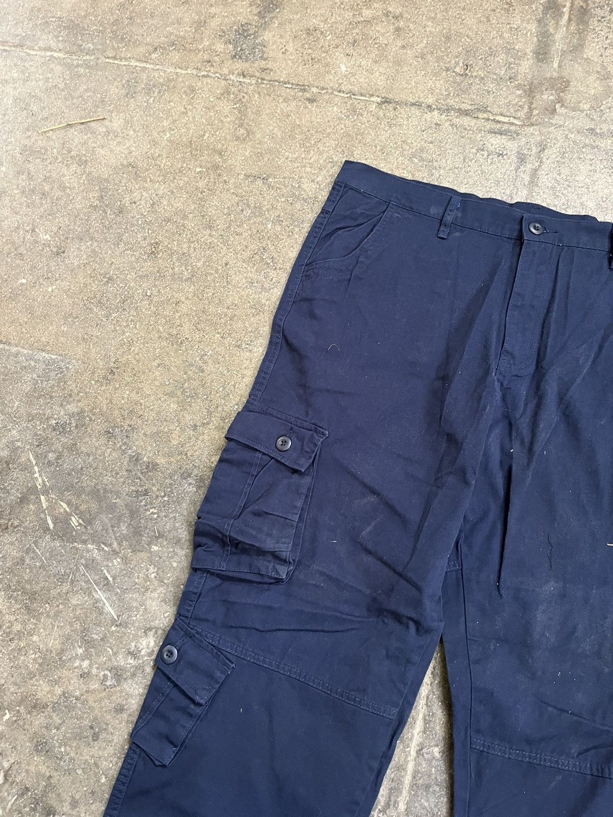 Vintage Vintage Cargo Pants Navy Size US 40 / EU 56 - 2 Thumbnail