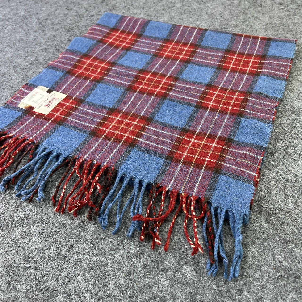 Sisley × Vintage SISLEY TARTAN SCARVES / MUFFLER /NECKWEAR T496 Size ONE SIZE - 5 Thumbnail